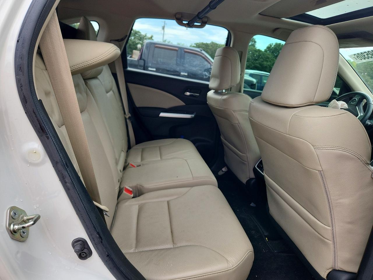 2015 Honda Cr-v Ex White vin: 5J6RM3H72FL017558