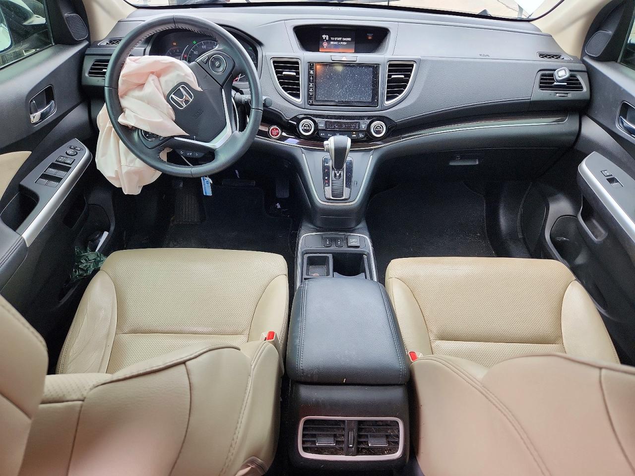 2015 Honda Cr-v Ex White vin: 5J6RM3H72FL017558