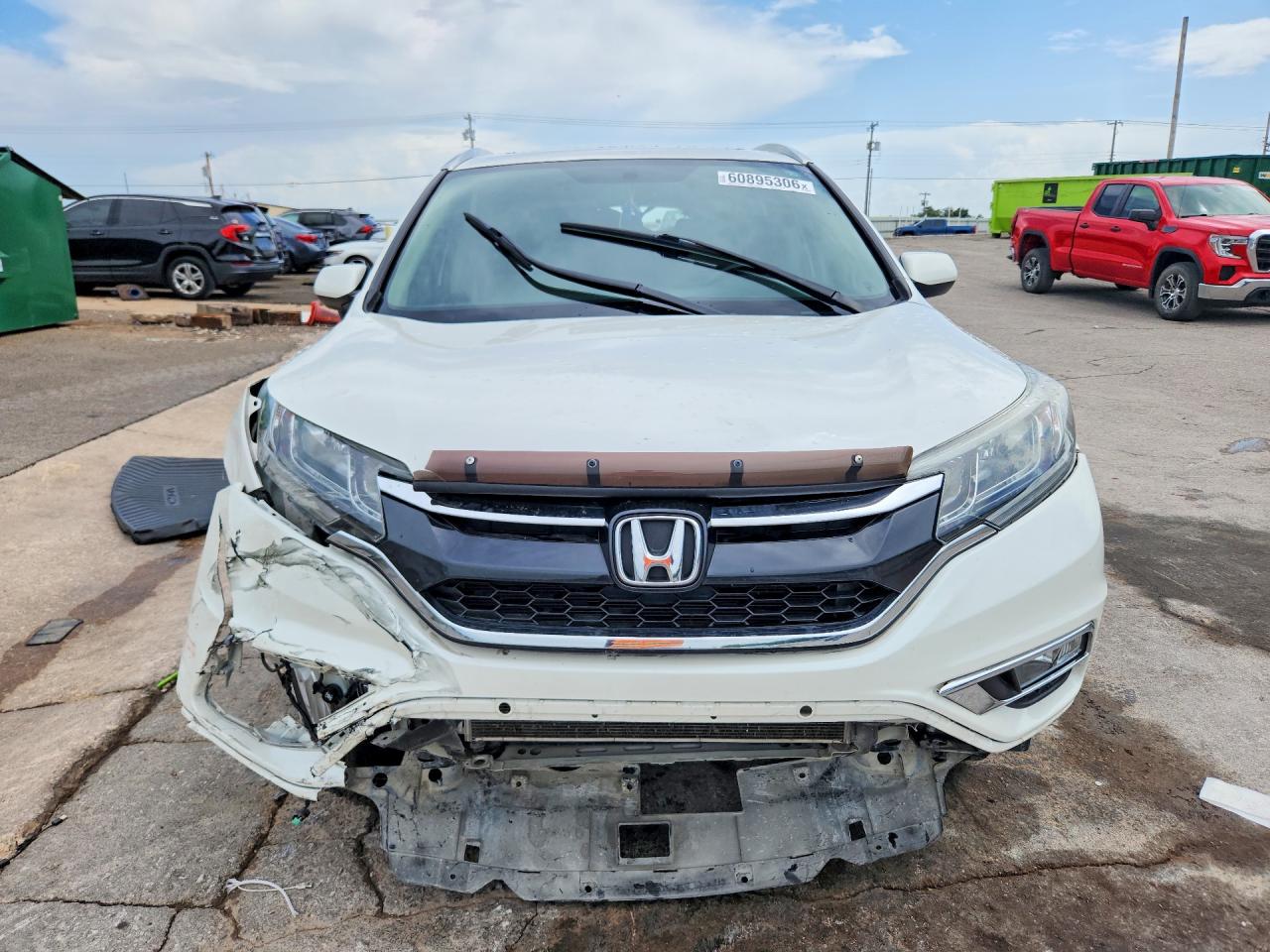 2015 Honda Cr-v Ex White vin: 5J6RM3H72FL017558