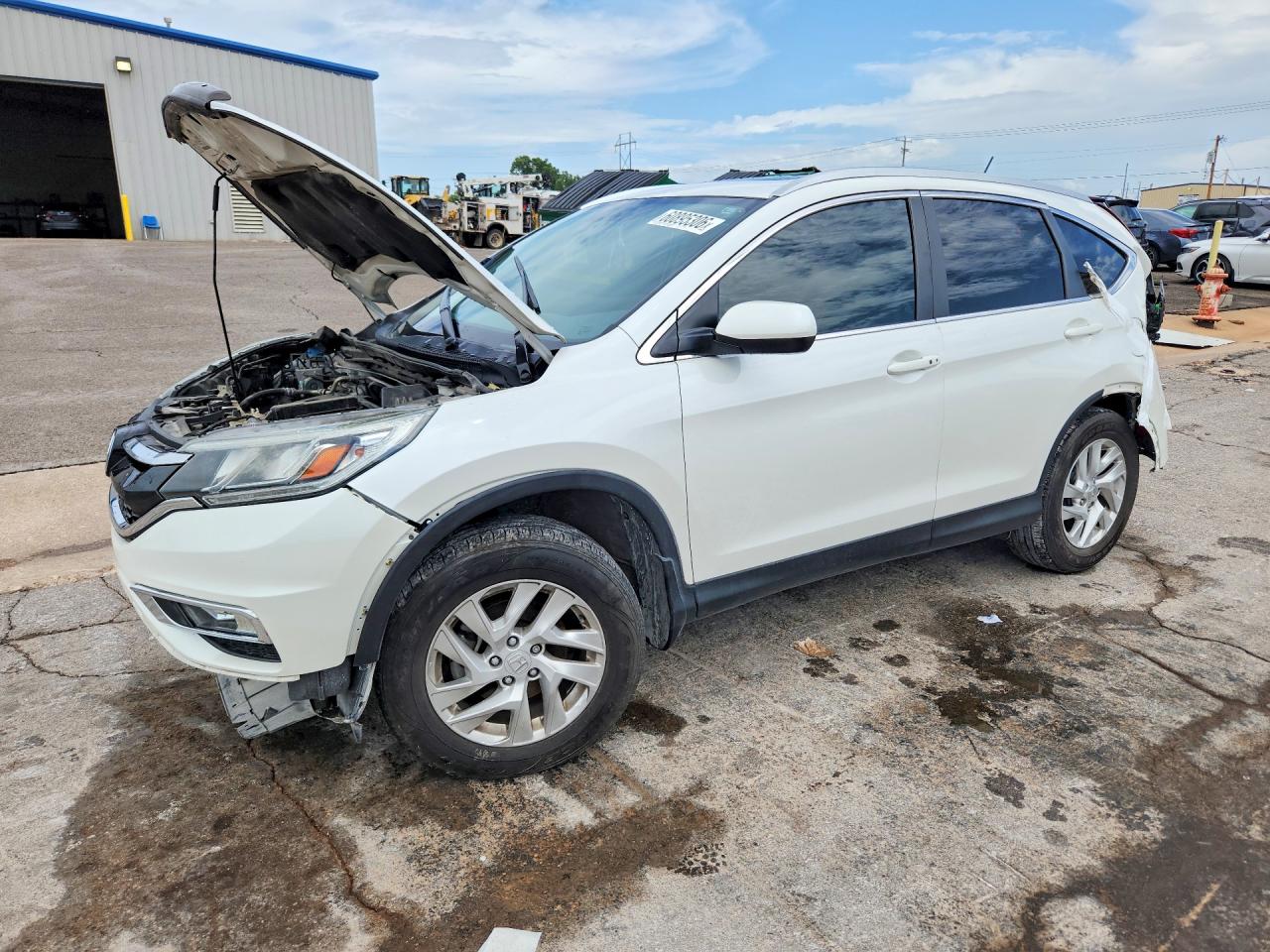 2015 Honda Cr-v Ex White vin: 5J6RM3H72FL017558