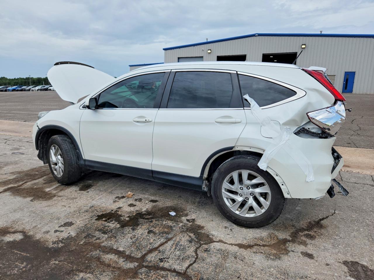 2015 Honda Cr-v Ex White vin: 5J6RM3H72FL017558