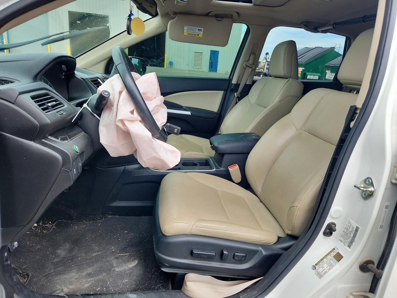 2015 Honda Cr-v Ex White vin: 5J6RM3H72FL017558