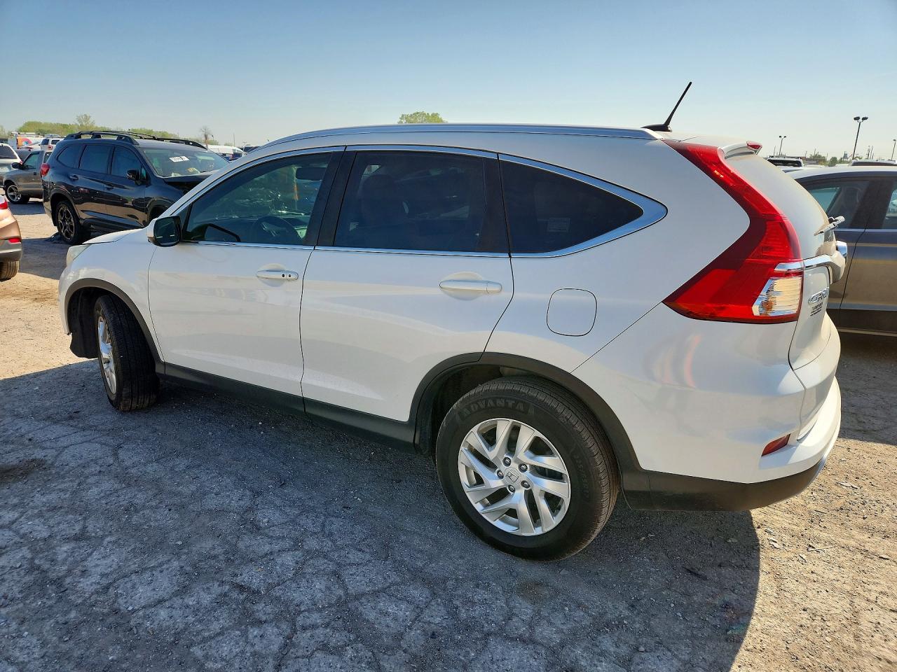 2015 Honda Cr-v Exl White vin: 5J6RM3H72FL024090
