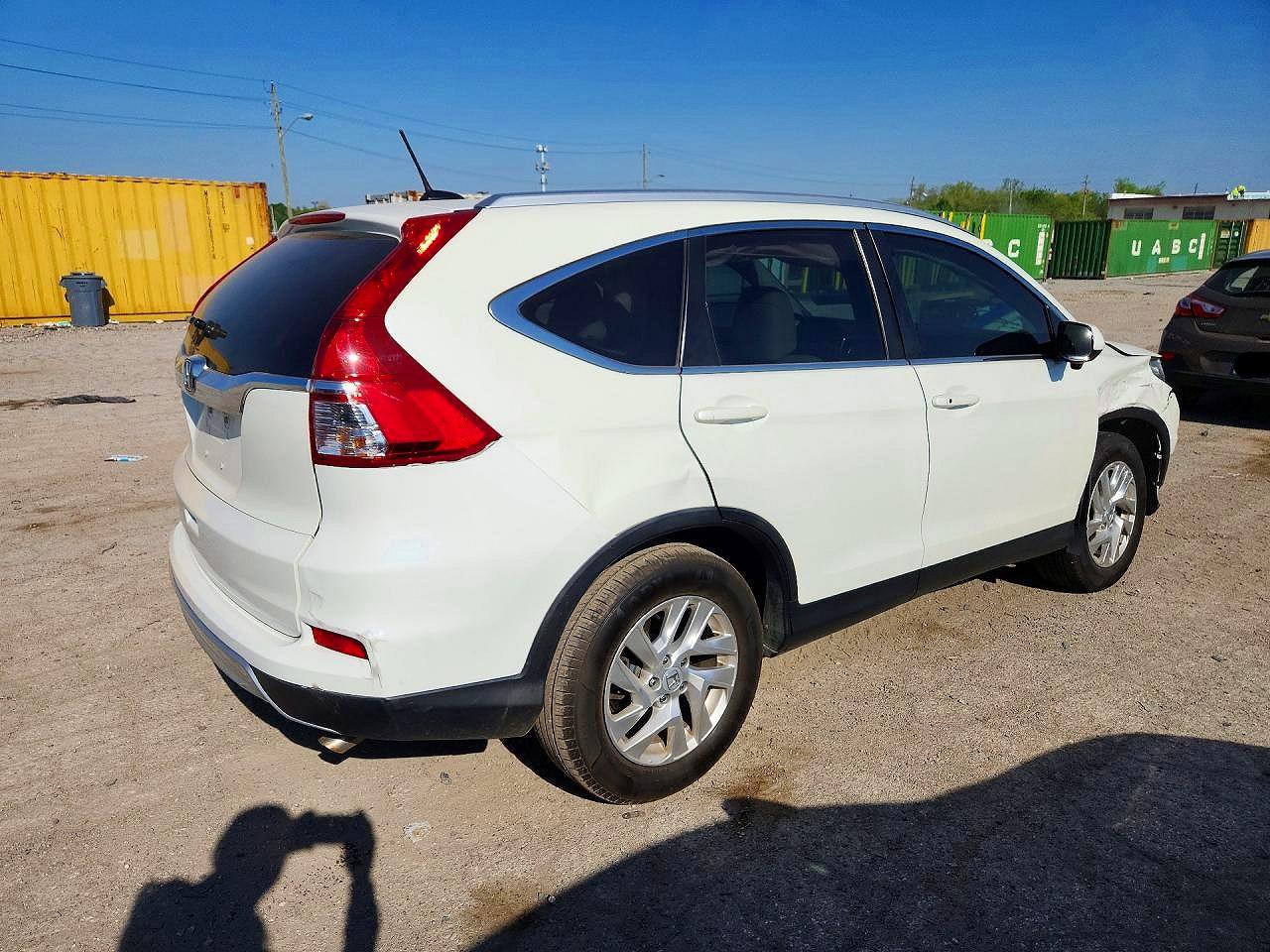 2015 Honda Cr-v Exl White vin: 5J6RM3H72FL024090