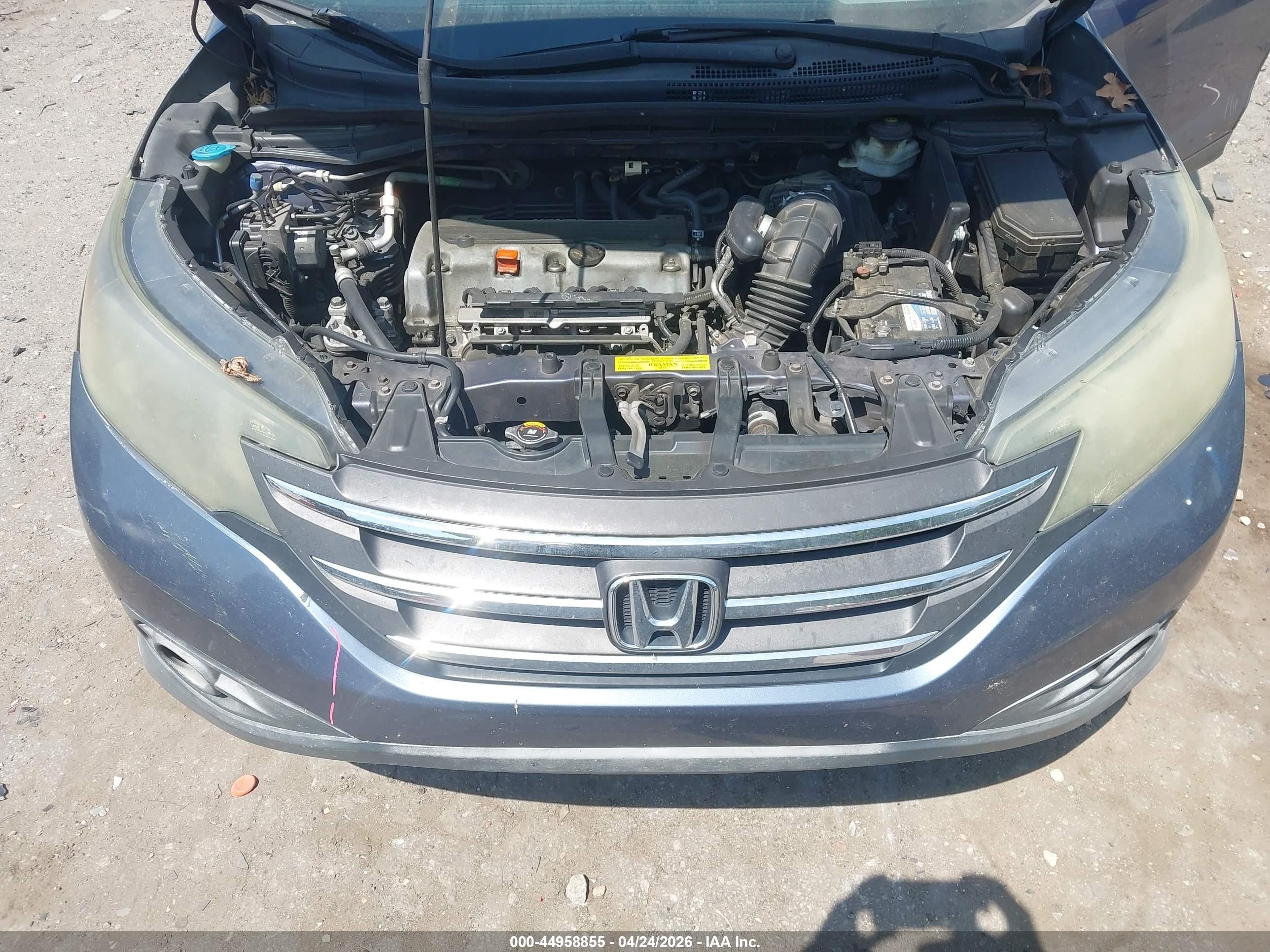 2012 Honda Cr-v Ex-l Dark Blue vin: 5J6RM3H73CL004555