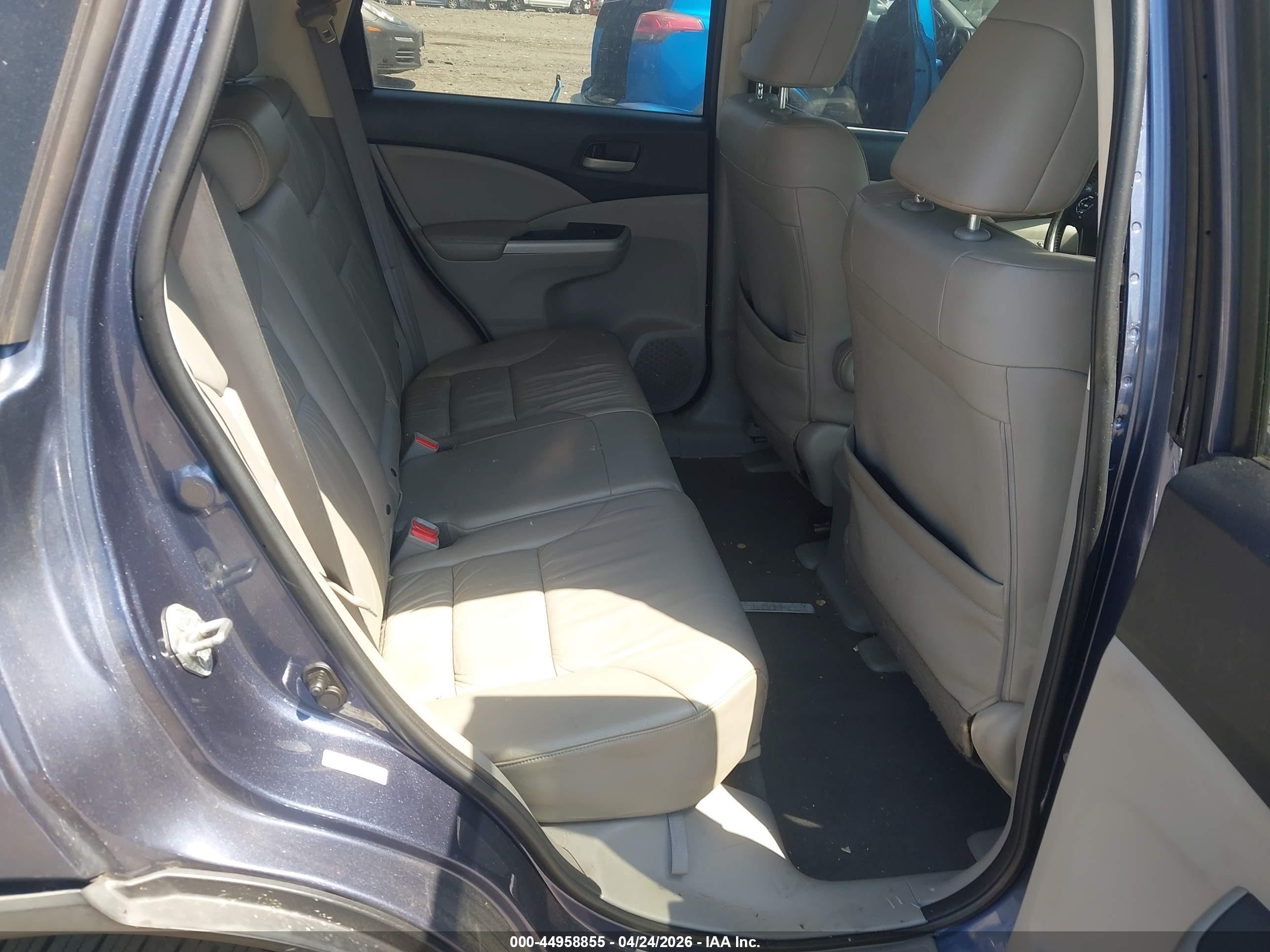 2012 Honda Cr-v Ex-l Dark Blue vin: 5J6RM3H73CL004555