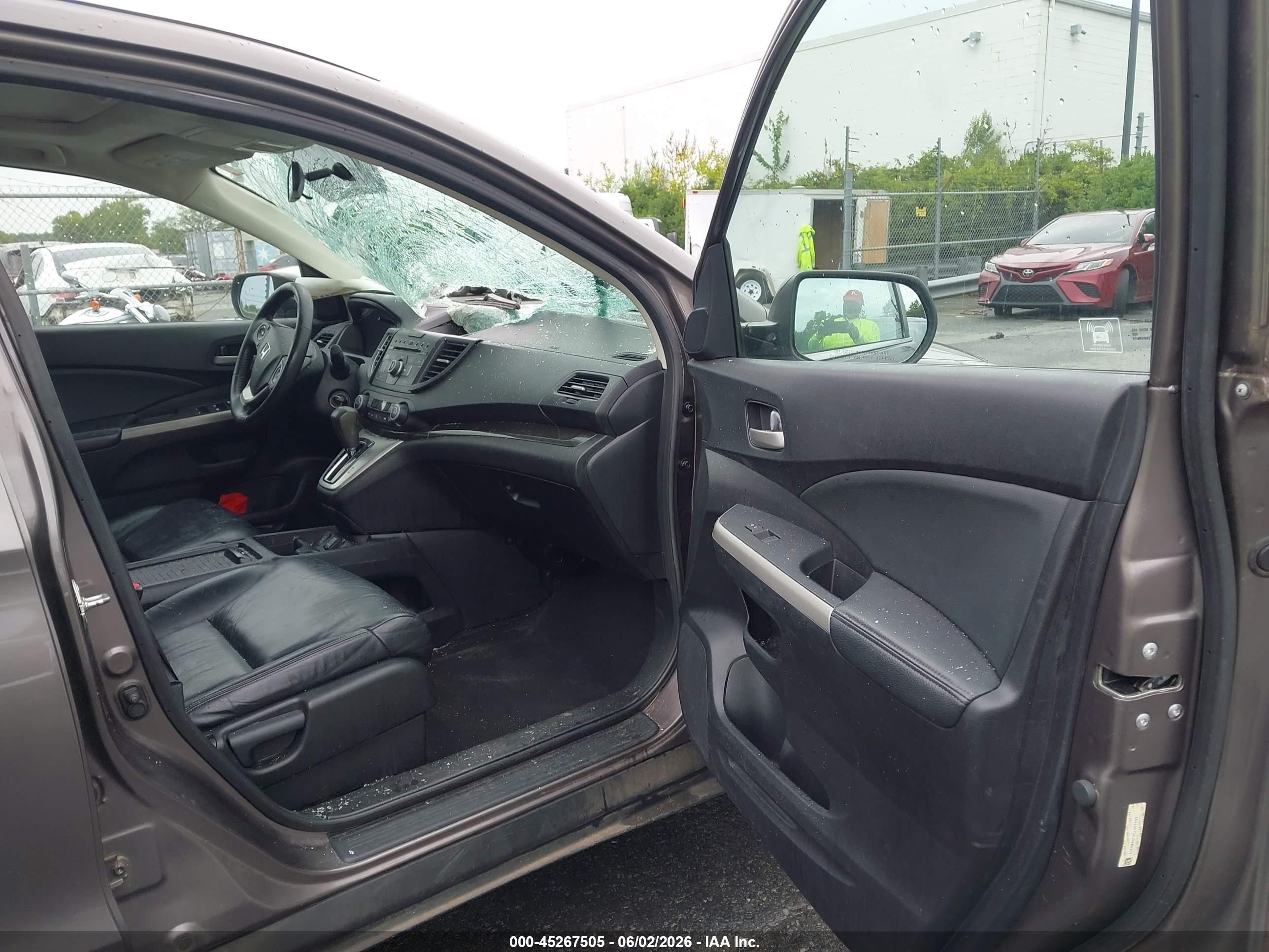 2012 Honda Cr-v Ex-l Brown vin: 5J6RM3H73CL007603