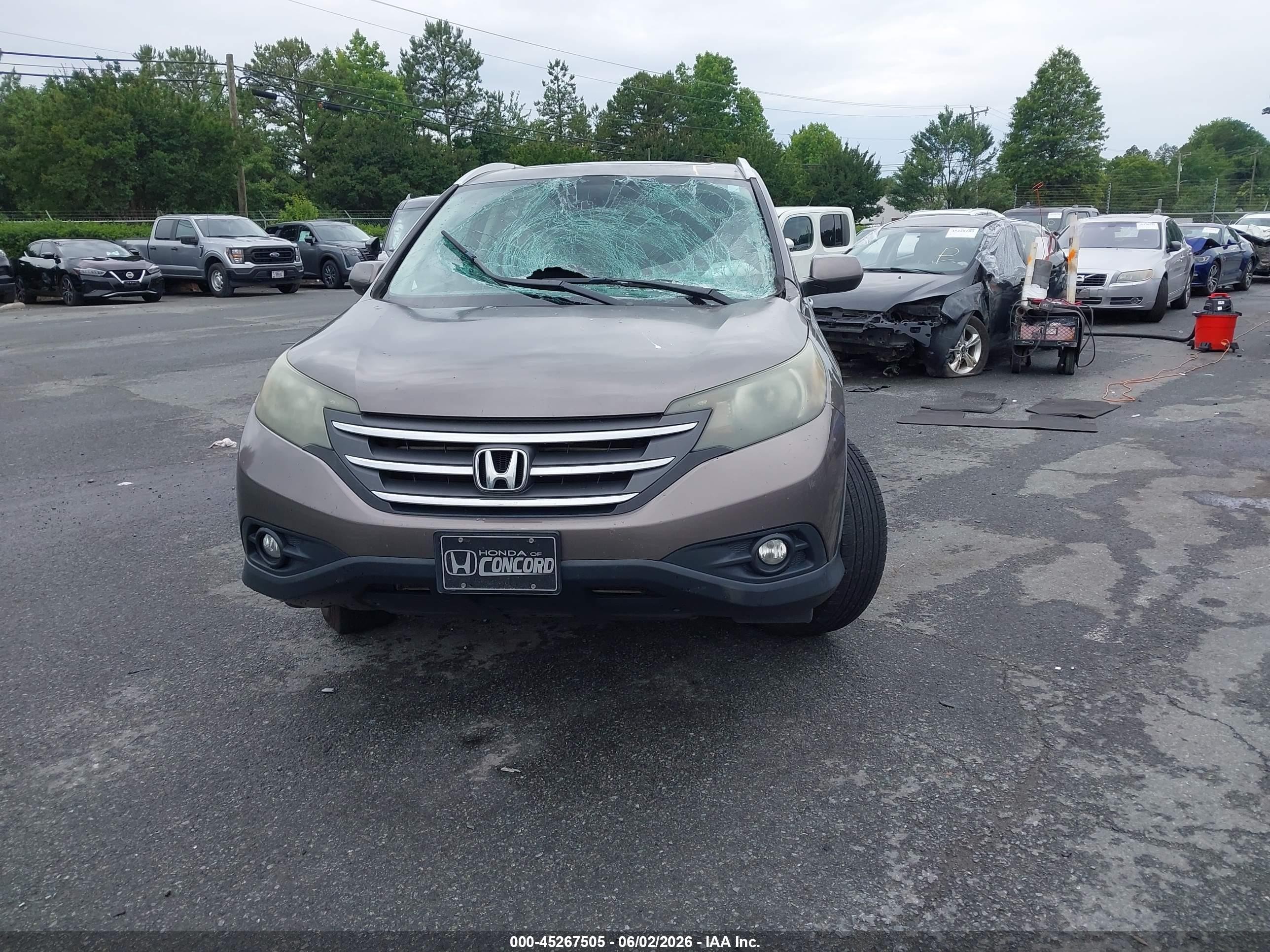 2012 Honda Cr-v Ex-l Brown vin: 5J6RM3H73CL007603