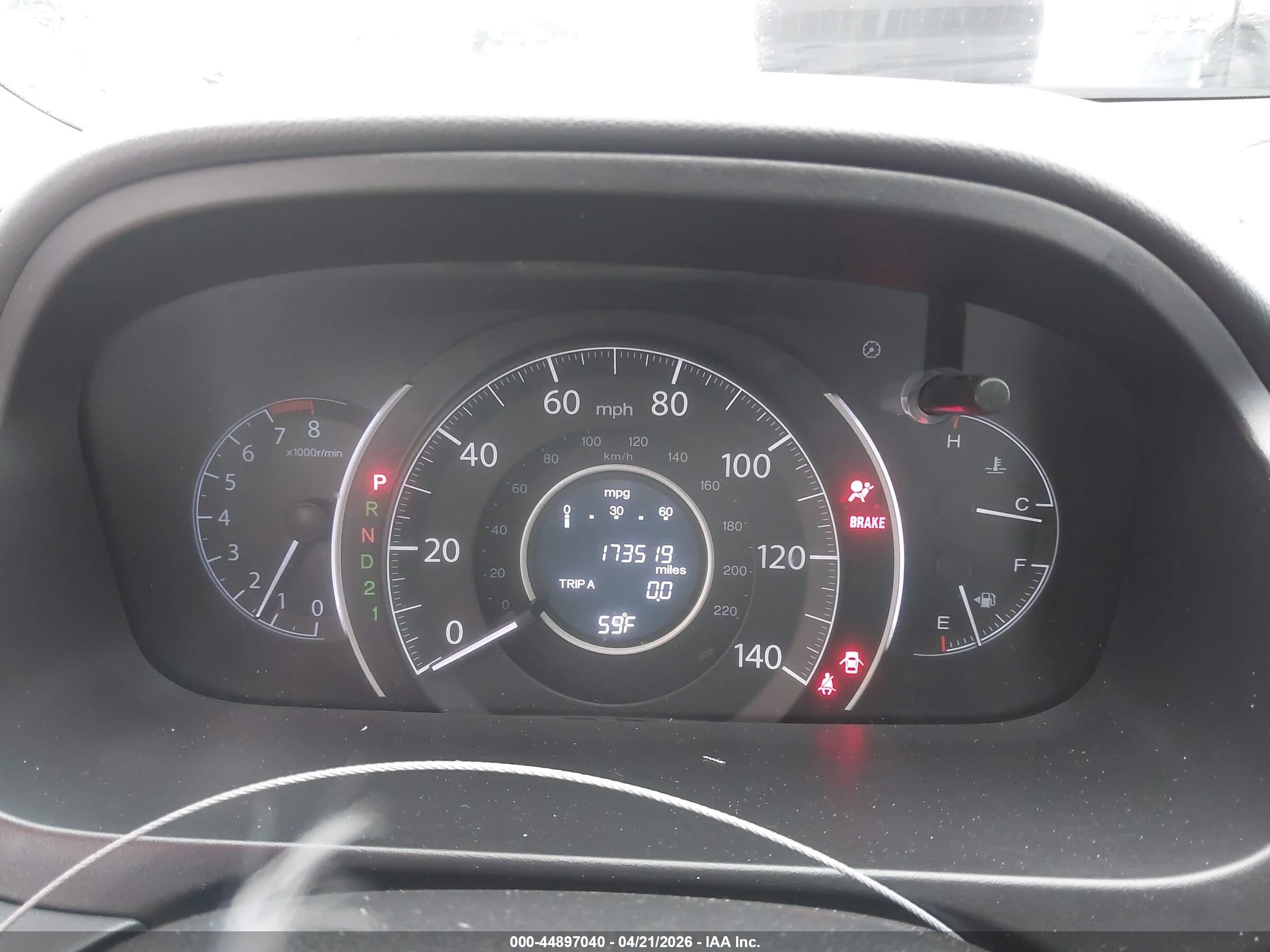 2012 Honda Cr-v Ex-l Brown vin: 5J6RM3H73CL016074