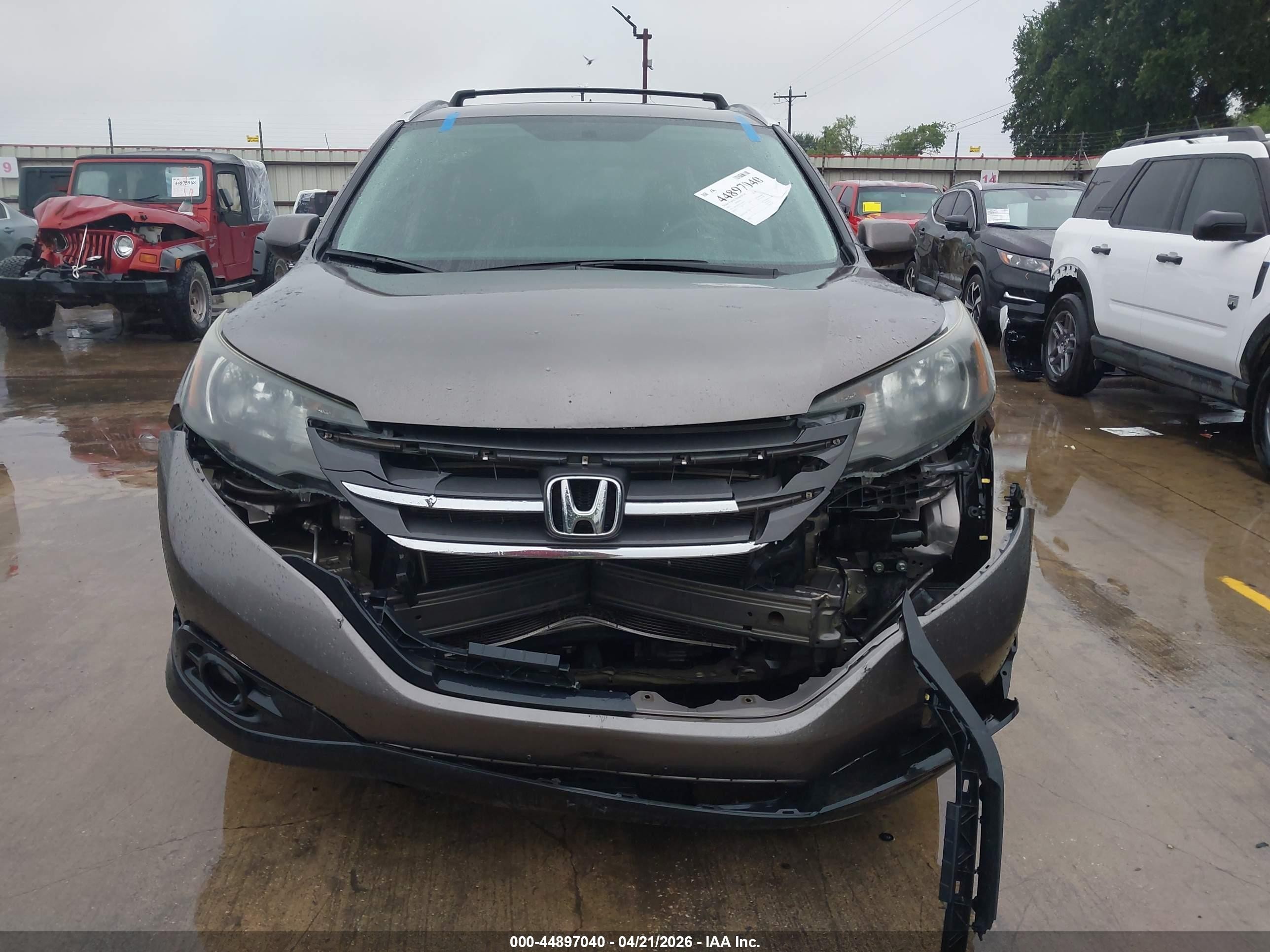 2012 Honda Cr-v Ex-l Brown vin: 5J6RM3H73CL016074