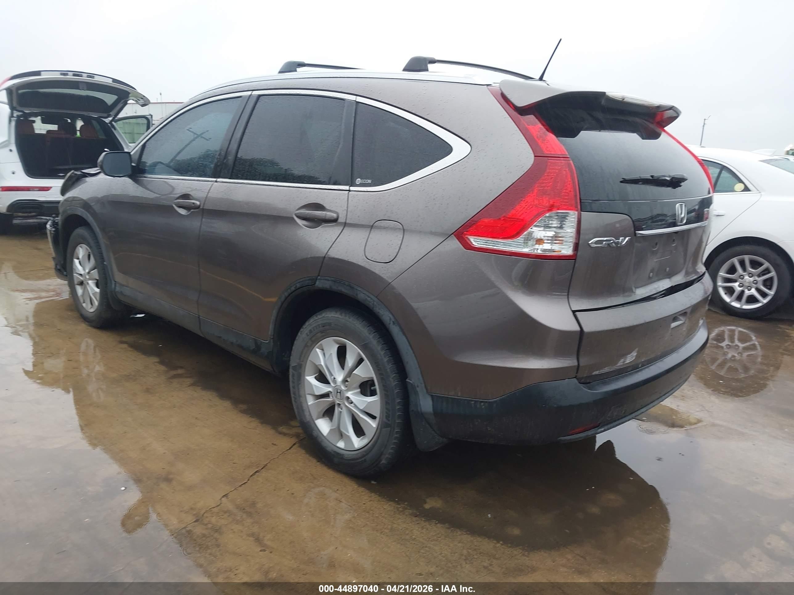 2012 Honda Cr-v Ex-l Brown vin: 5J6RM3H73CL016074