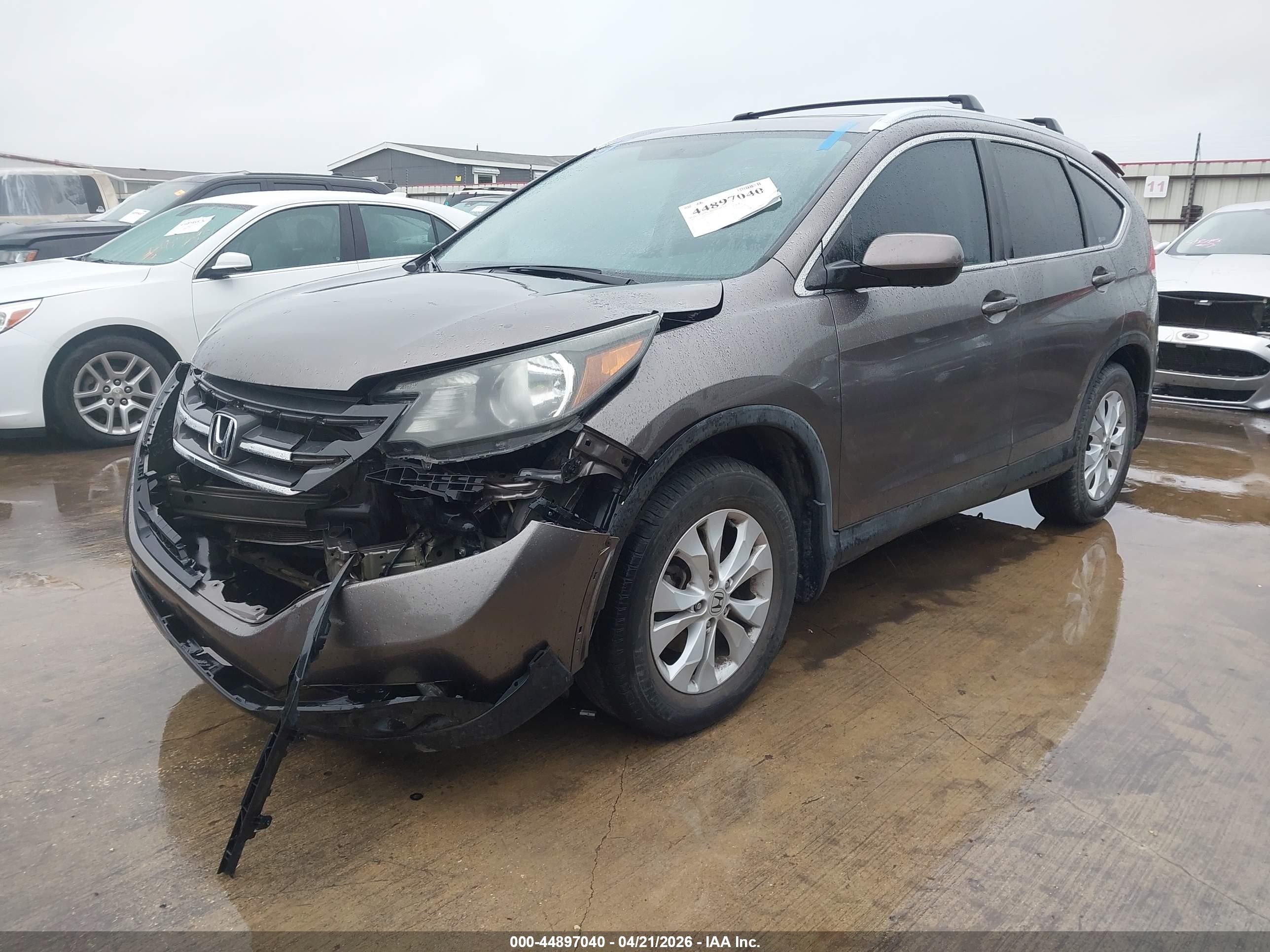 2012 Honda Cr-v Ex-l Brown vin: 5J6RM3H73CL016074