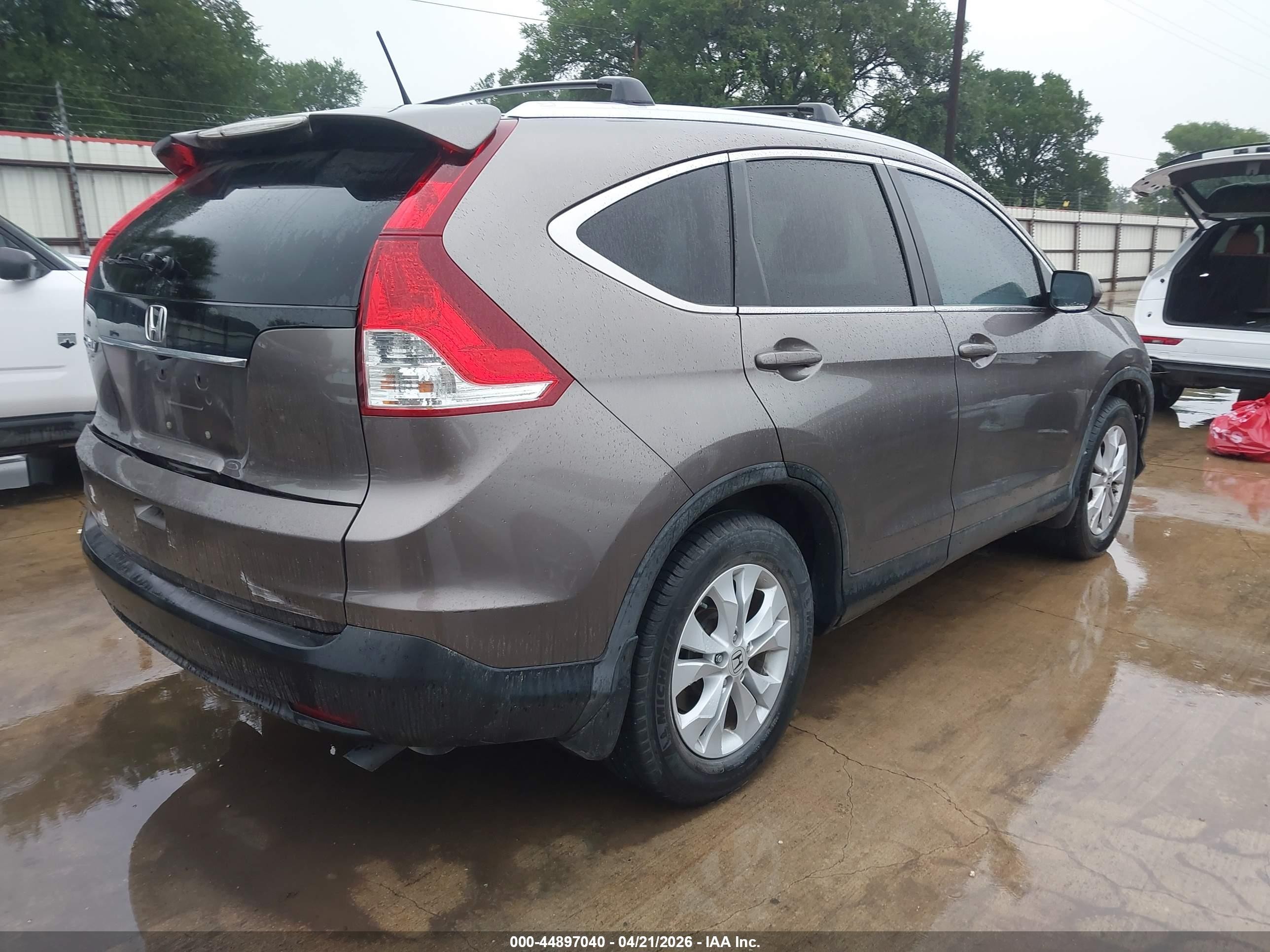 2012 Honda Cr-v Ex-l Brown vin: 5J6RM3H73CL016074