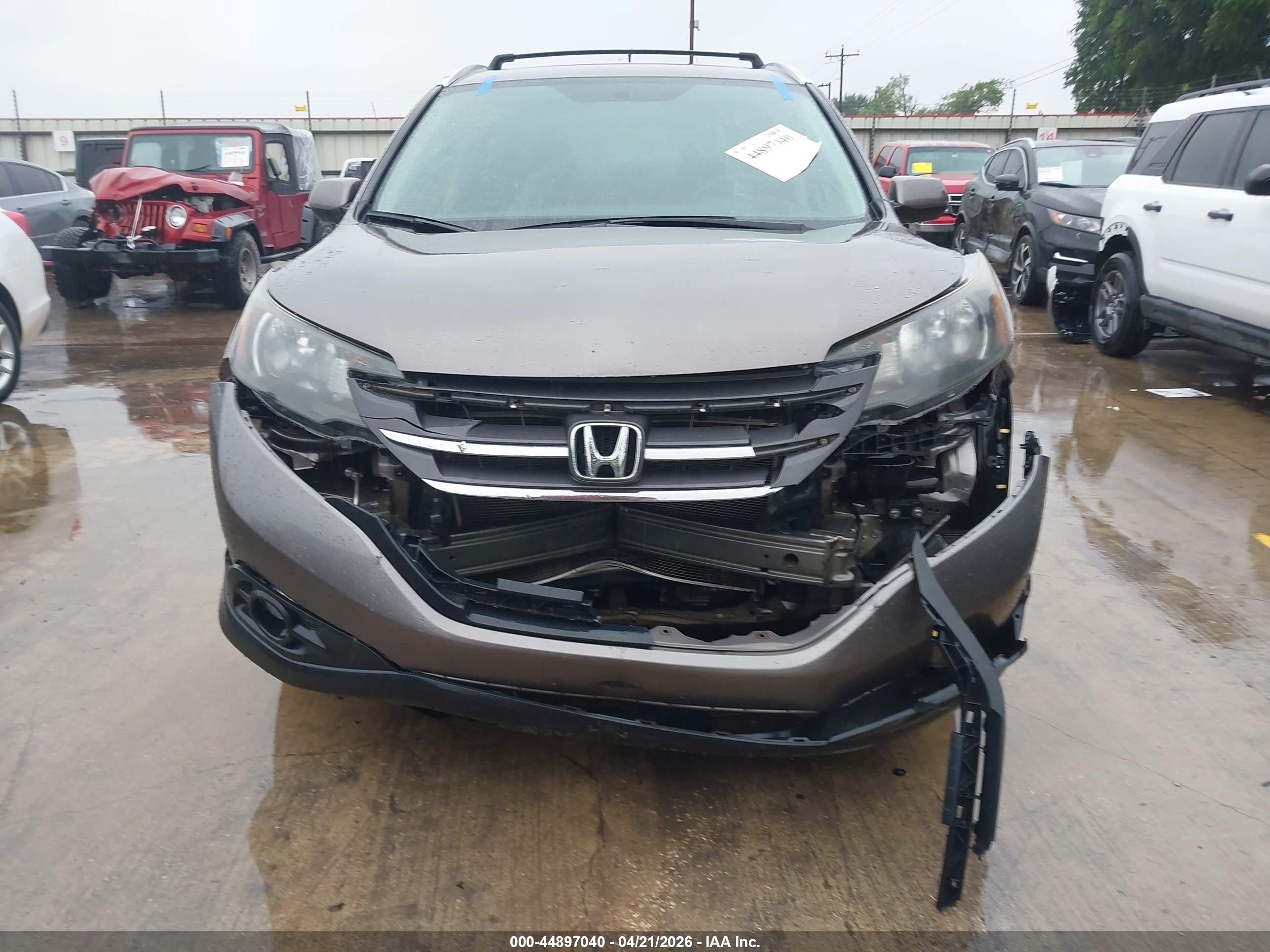 2012 Honda Cr-v Ex-l Brown vin: 5J6RM3H73CL016074