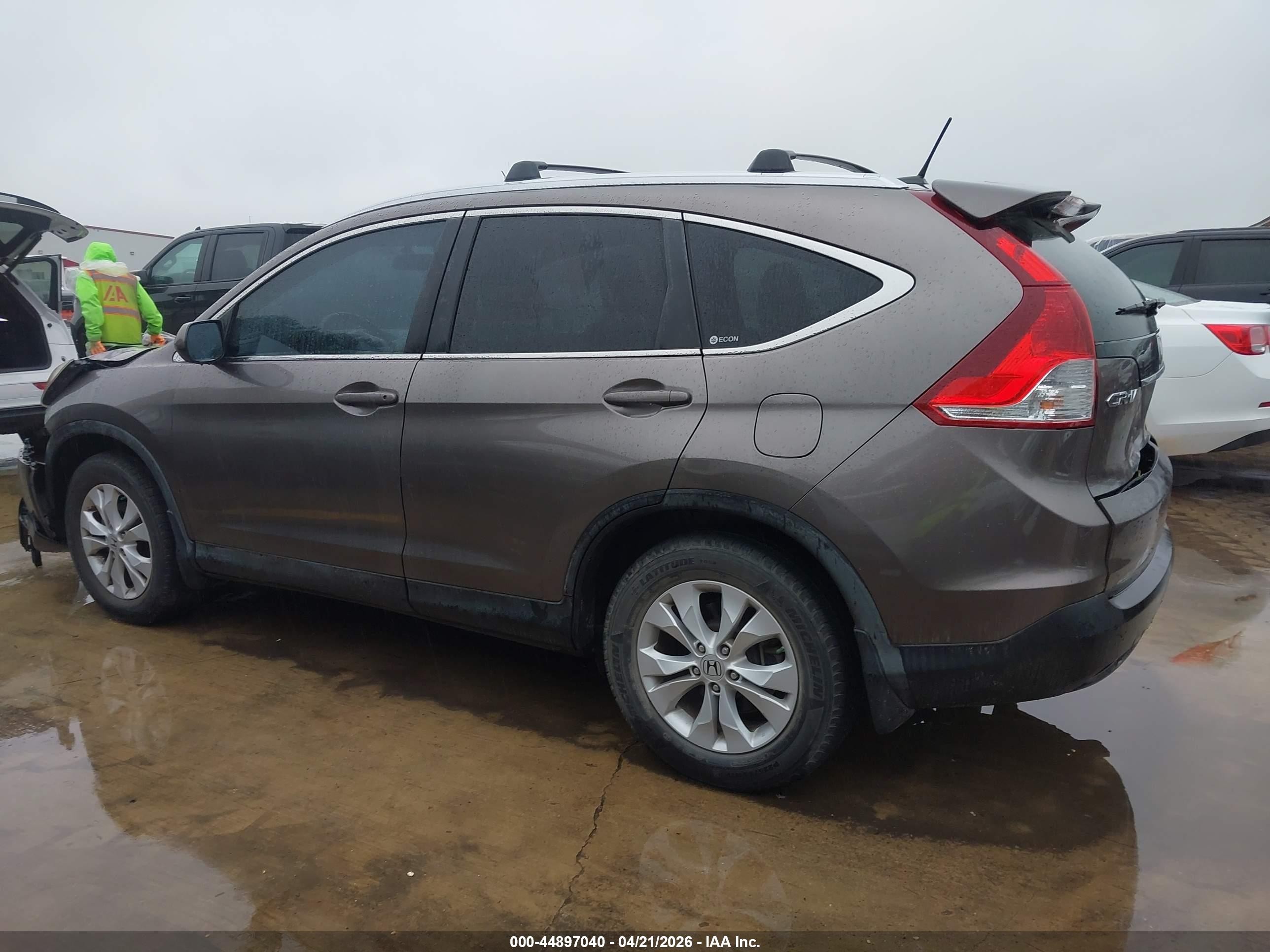 2012 Honda Cr-v Ex-l Brown vin: 5J6RM3H73CL016074