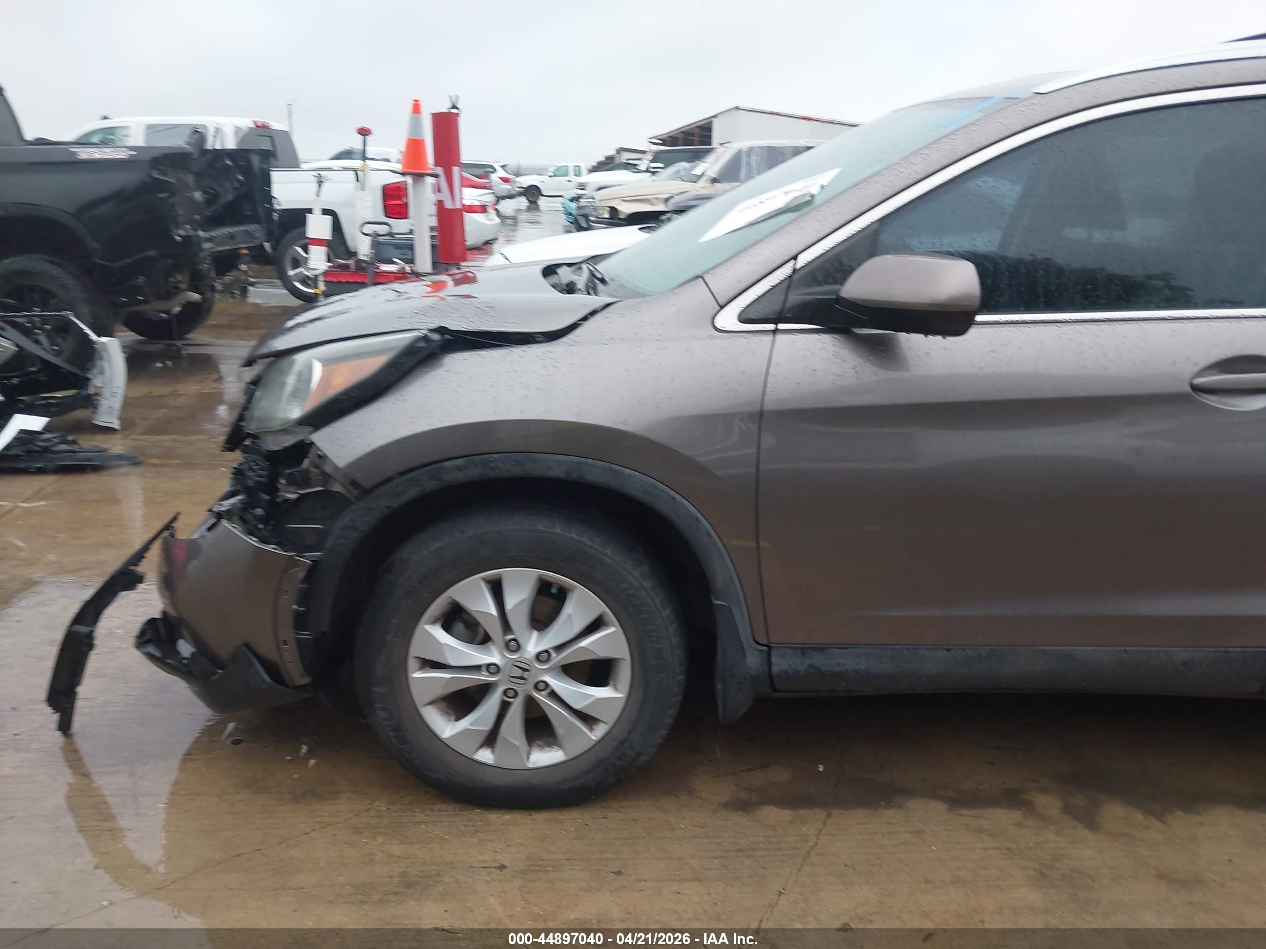 2012 Honda Cr-v Ex-l Brown vin: 5J6RM3H73CL016074
