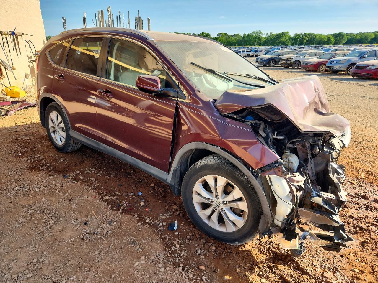 2012 Honda Cr-v Exl Maroon vin: 5J6RM3H73CL021307