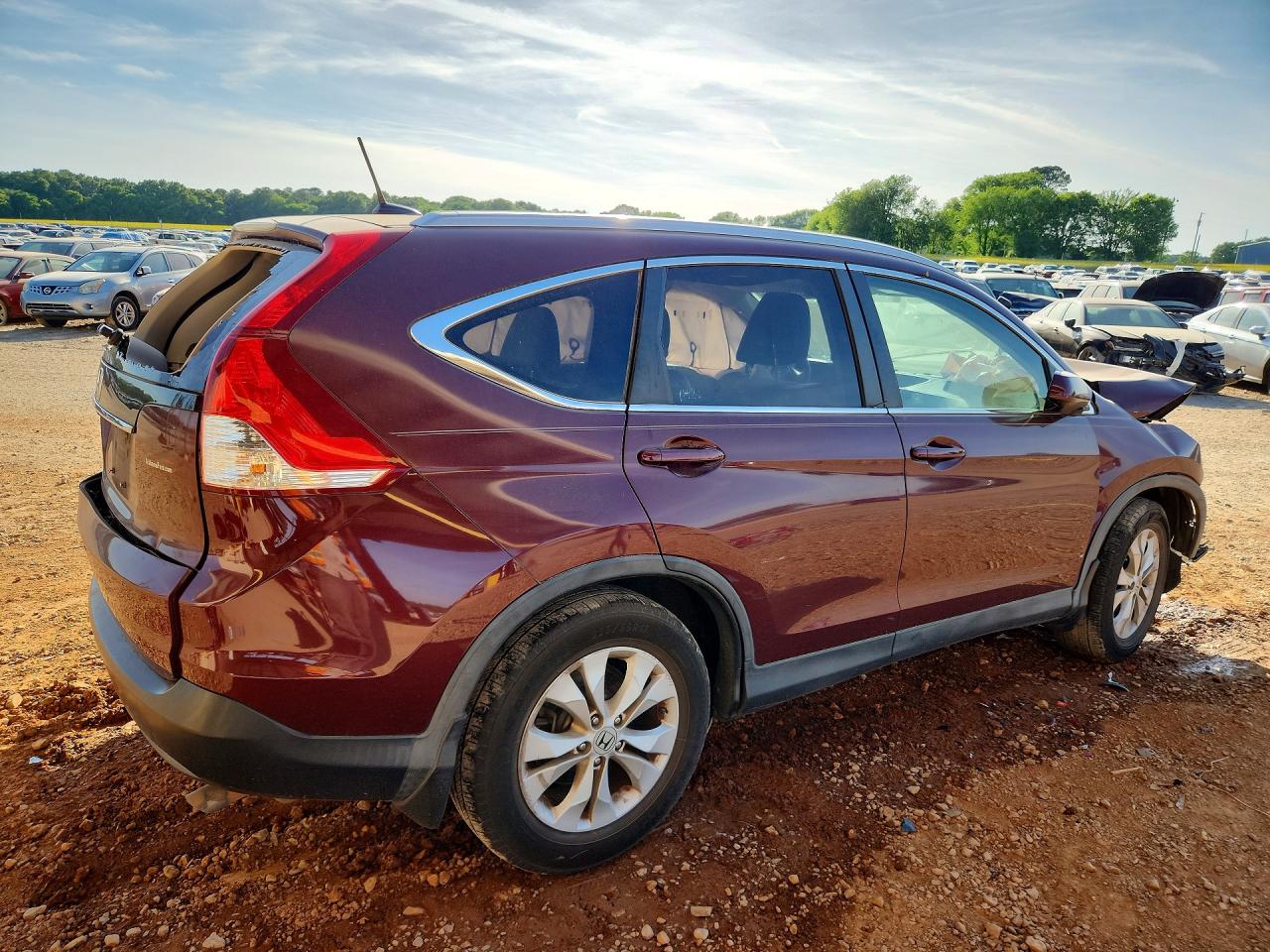 2012 Honda Cr-v Exl Maroon vin: 5J6RM3H73CL021307
