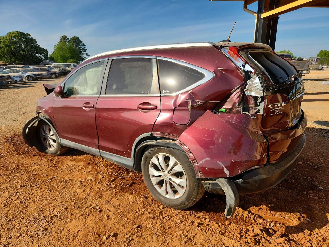 2012 Honda Cr-v Exl Maroon vin: 5J6RM3H73CL021307