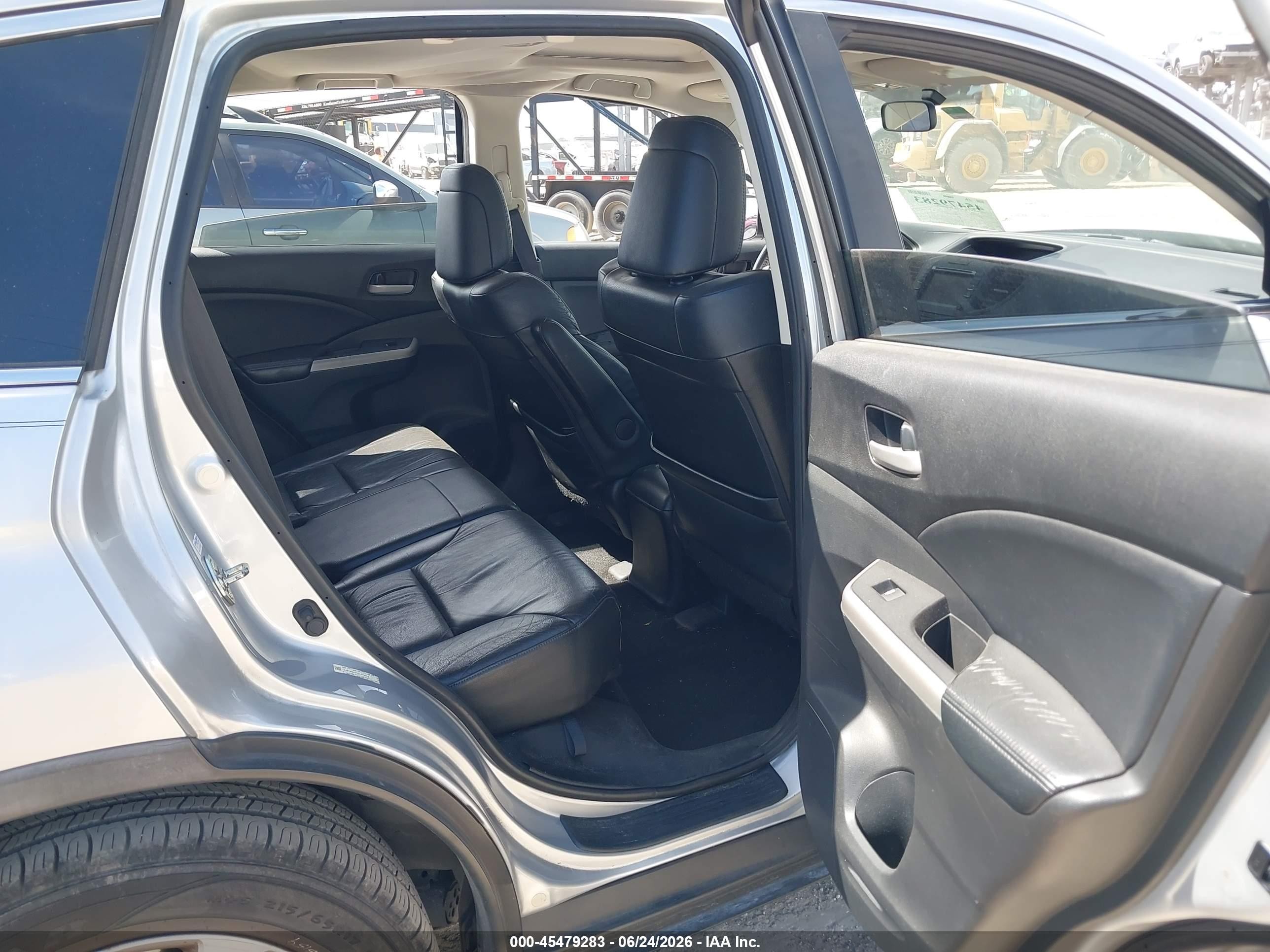 2012 Honda Cr-v Ex-l Silver vin: 5J6RM3H73CL041329