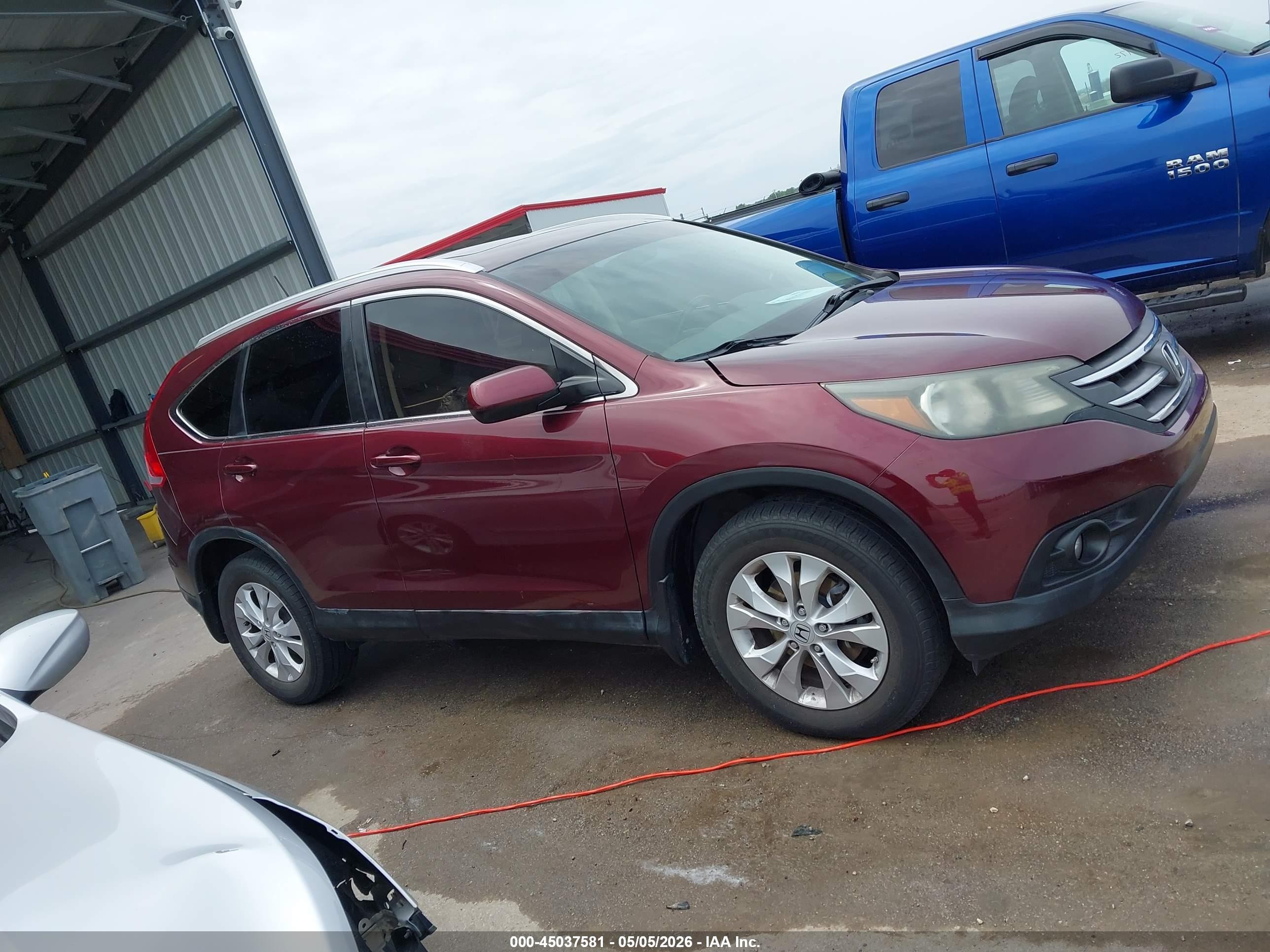 2013 Honda Cr-v Ex-l Maroon vin: 5J6RM3H73DL009045