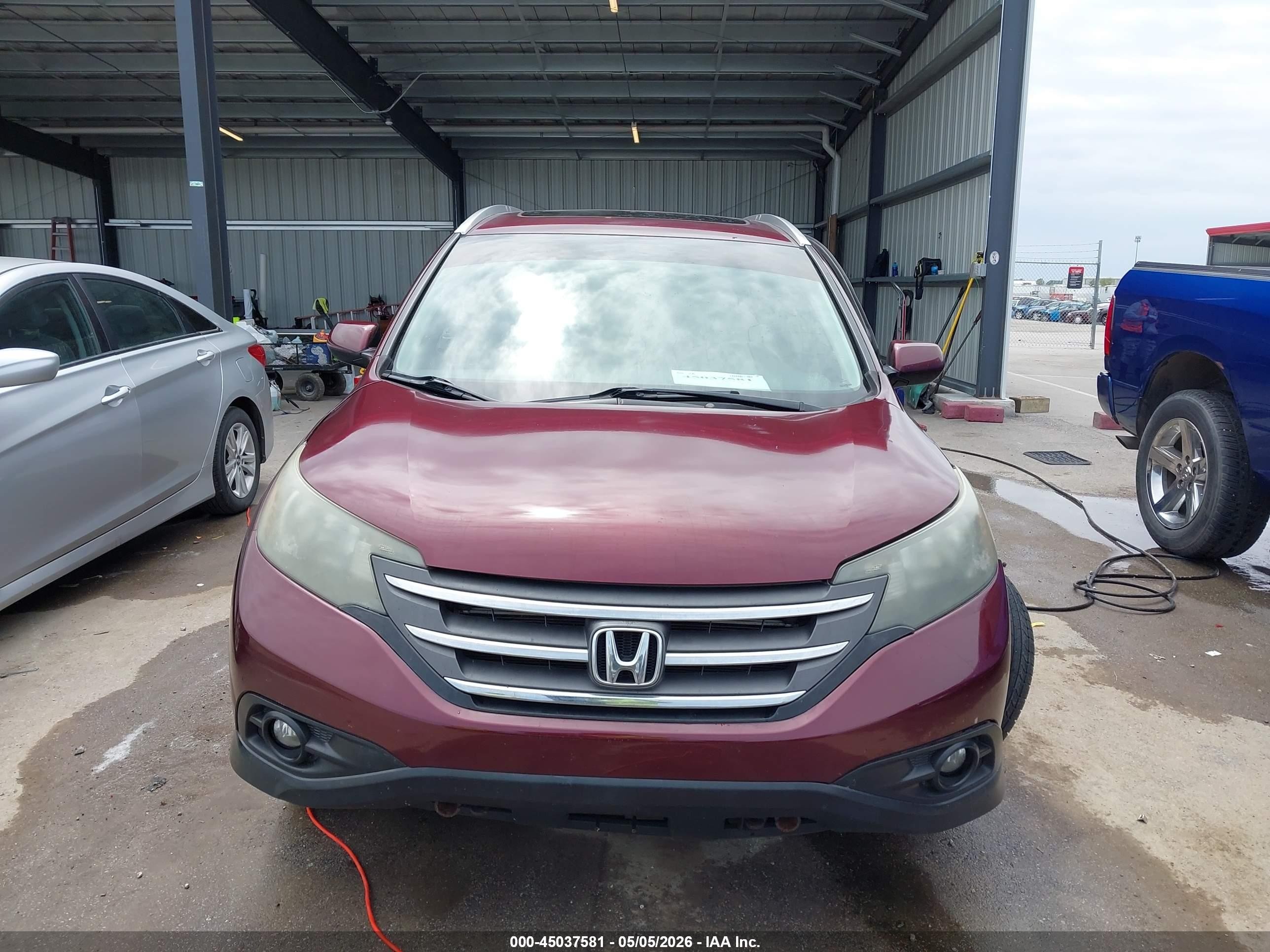 2013 Honda Cr-v Ex-l Maroon vin: 5J6RM3H73DL009045