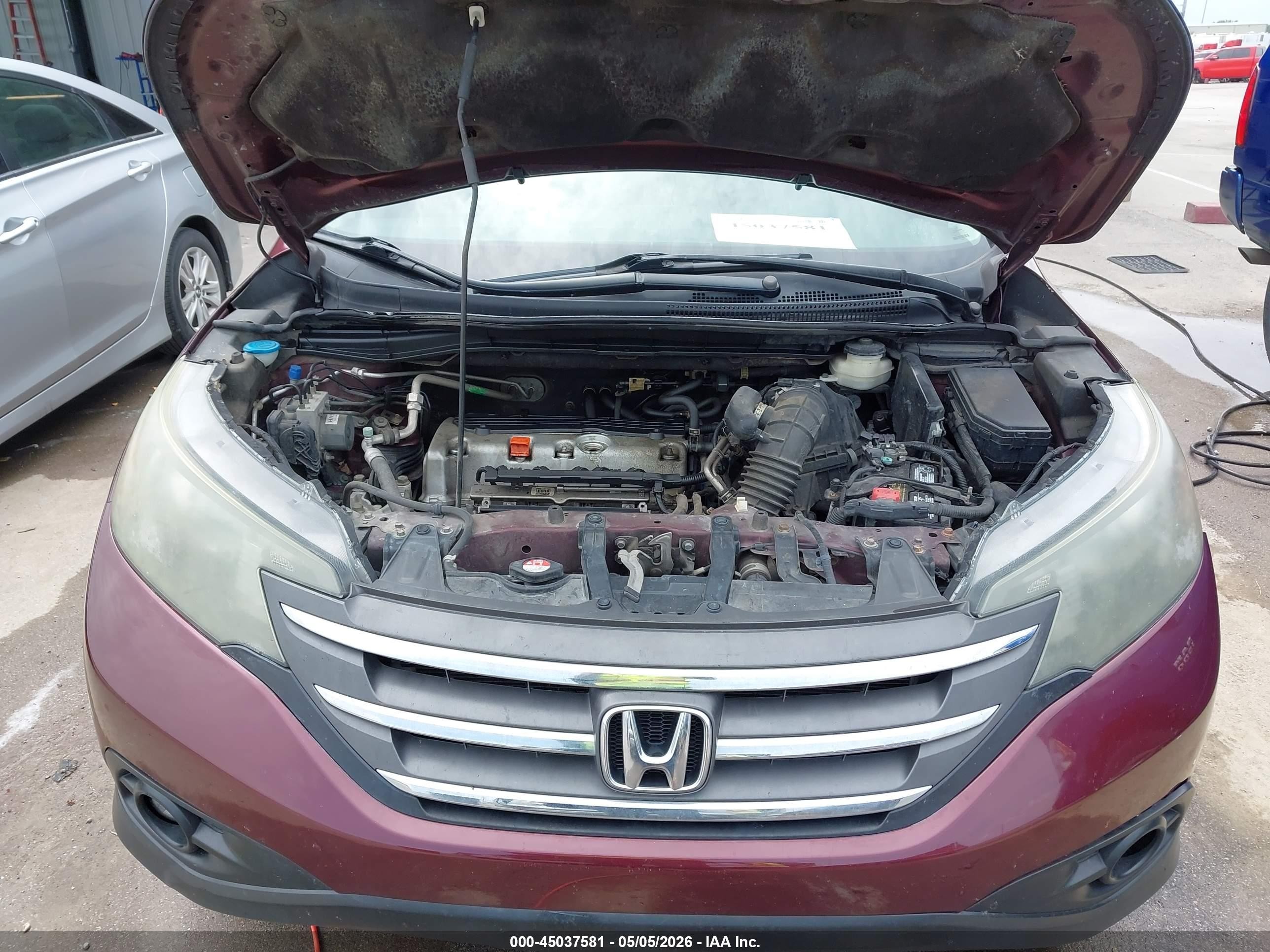 2013 Honda Cr-v Ex-l Maroon vin: 5J6RM3H73DL009045
