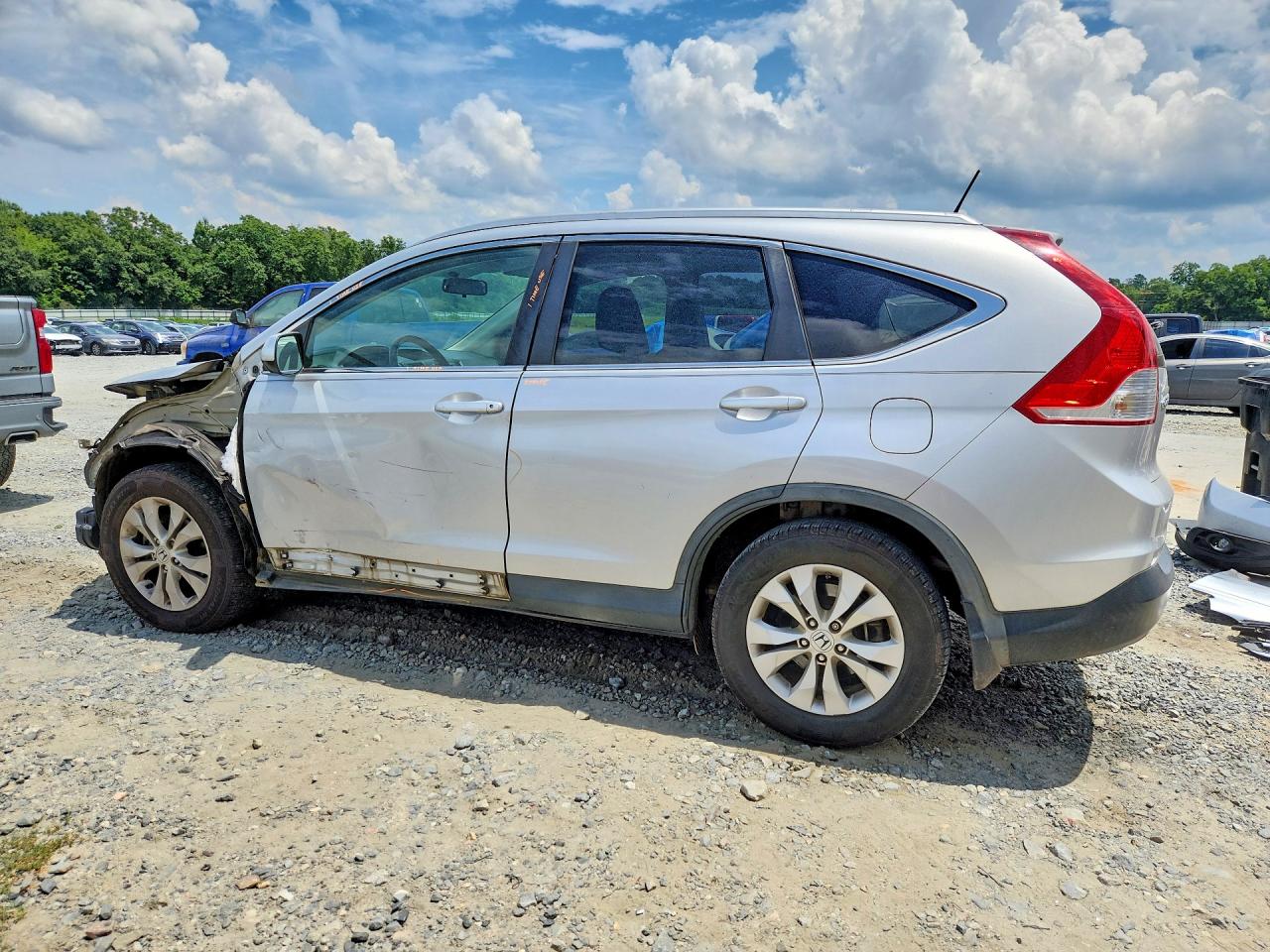 2013 Honda Cr-v Exl Silver vin: 5J6RM3H73DL011569