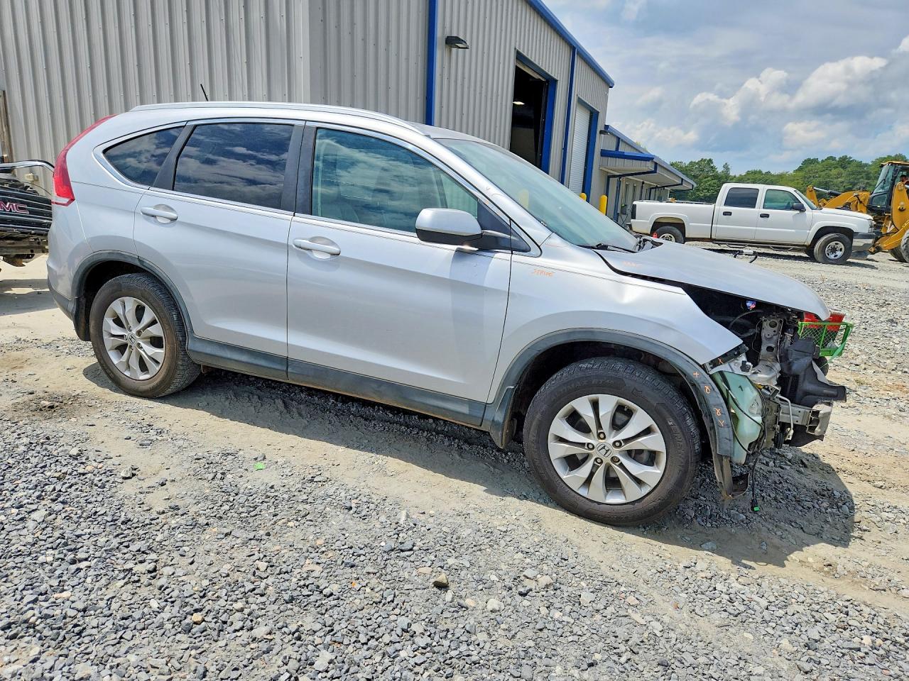 2013 Honda Cr-v Exl Silver vin: 5J6RM3H73DL011569