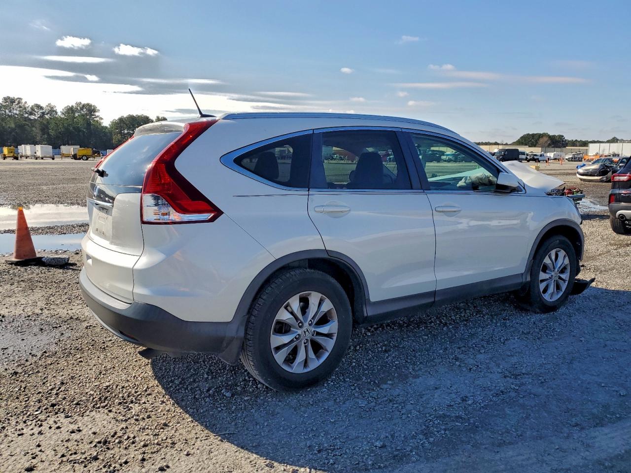 2013 Honda Cr-v Exl Белый vin: 5J6RM3H73DL015363