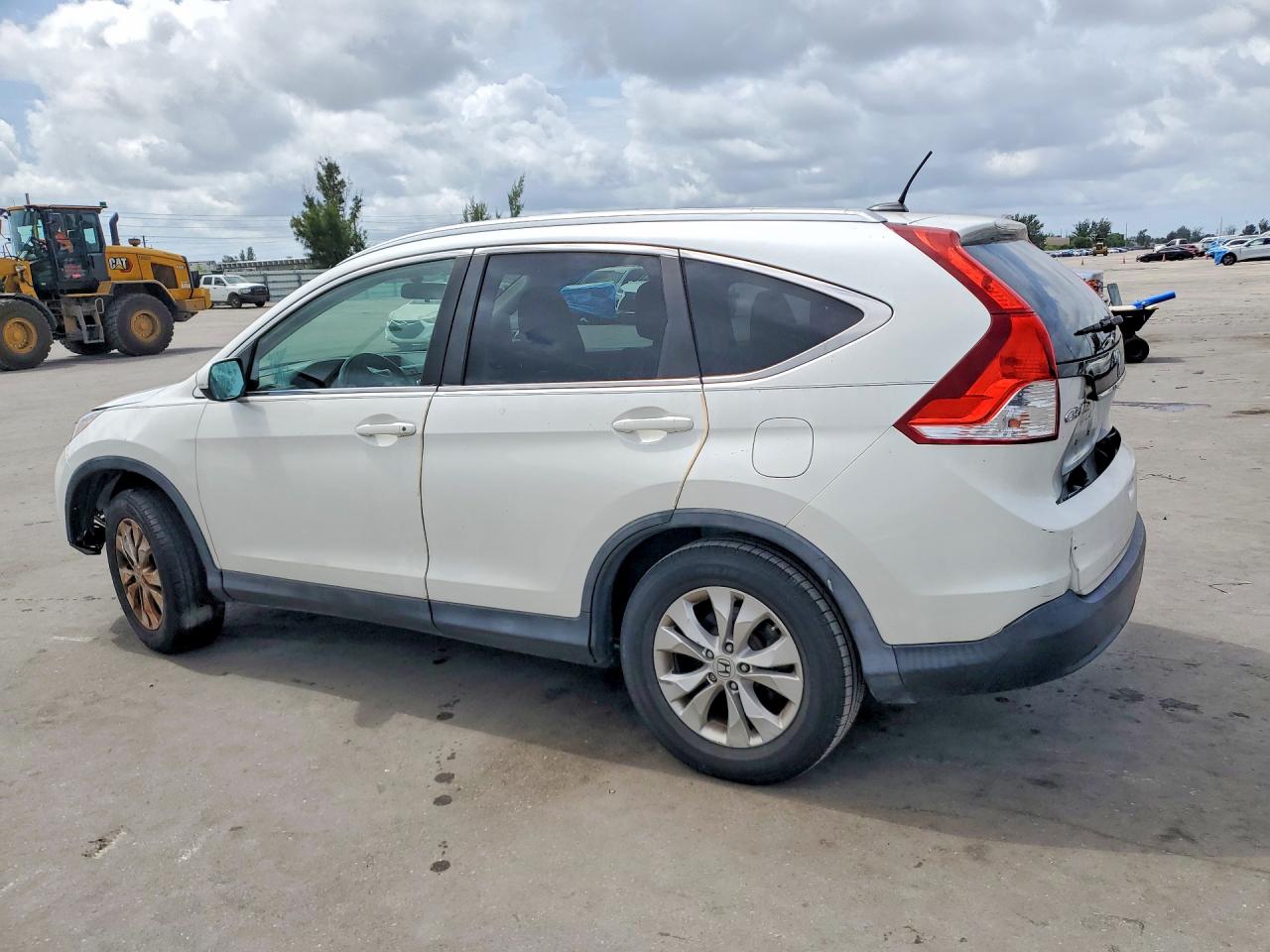 2013 Honda Cr-v Exl White vin: 5J6RM3H73DL017159