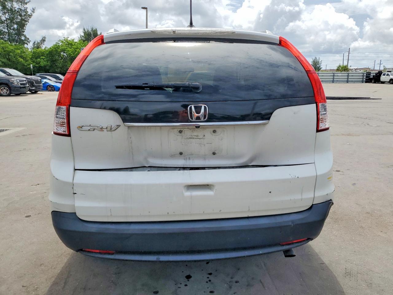 2013 Honda Cr-v Exl White vin: 5J6RM3H73DL017159