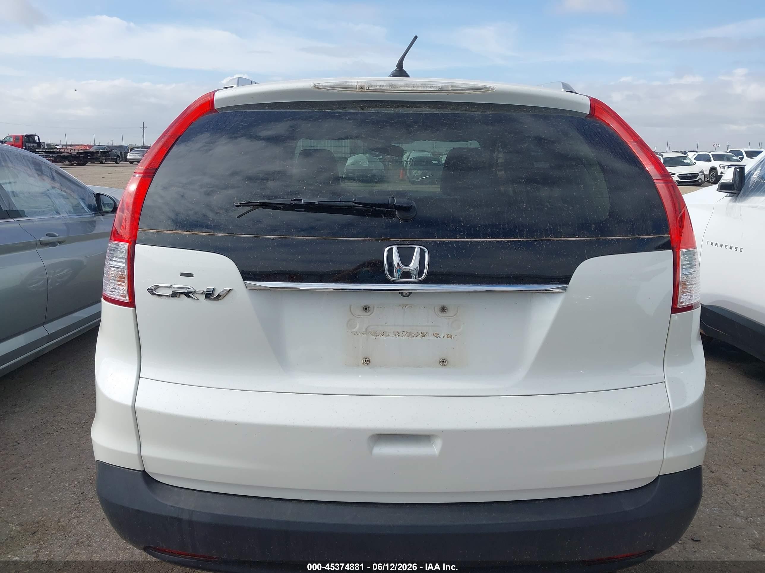 2013 Honda Cr-v Ex-l White vin: 5J6RM3H73DL024533