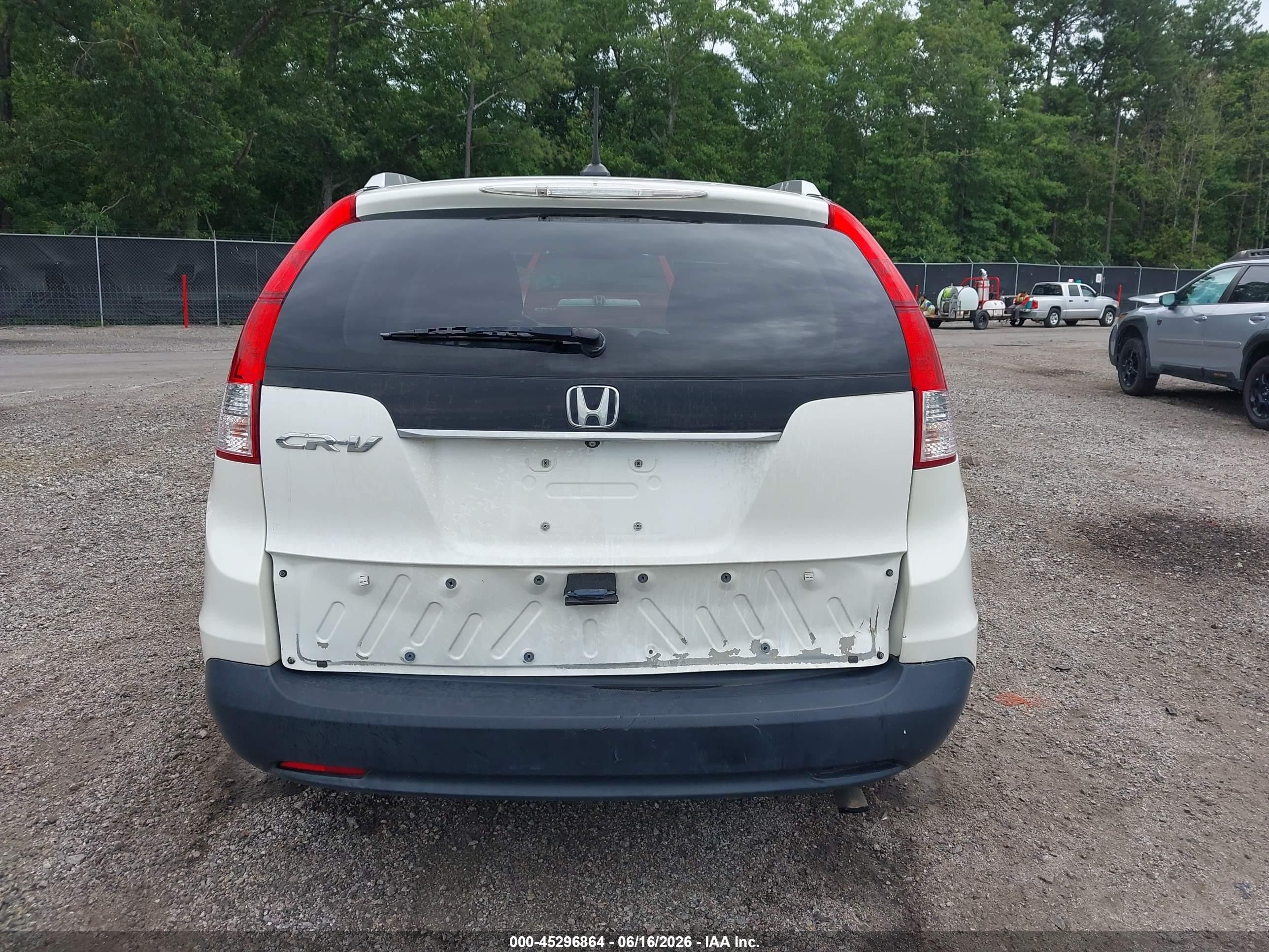2013 Honda Cr-v Ex-l White vin: 5J6RM3H73DL029408