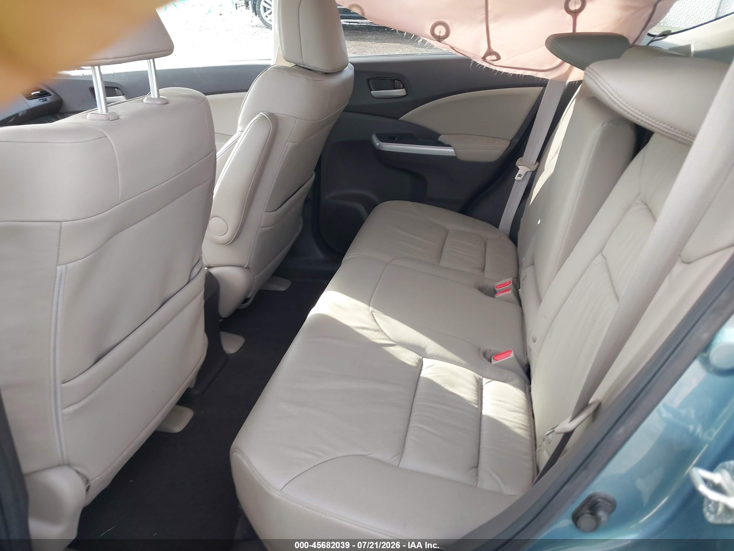 2013 Honda Cr-v Ex-l Light Blue vin: 5J6RM3H73DL034723