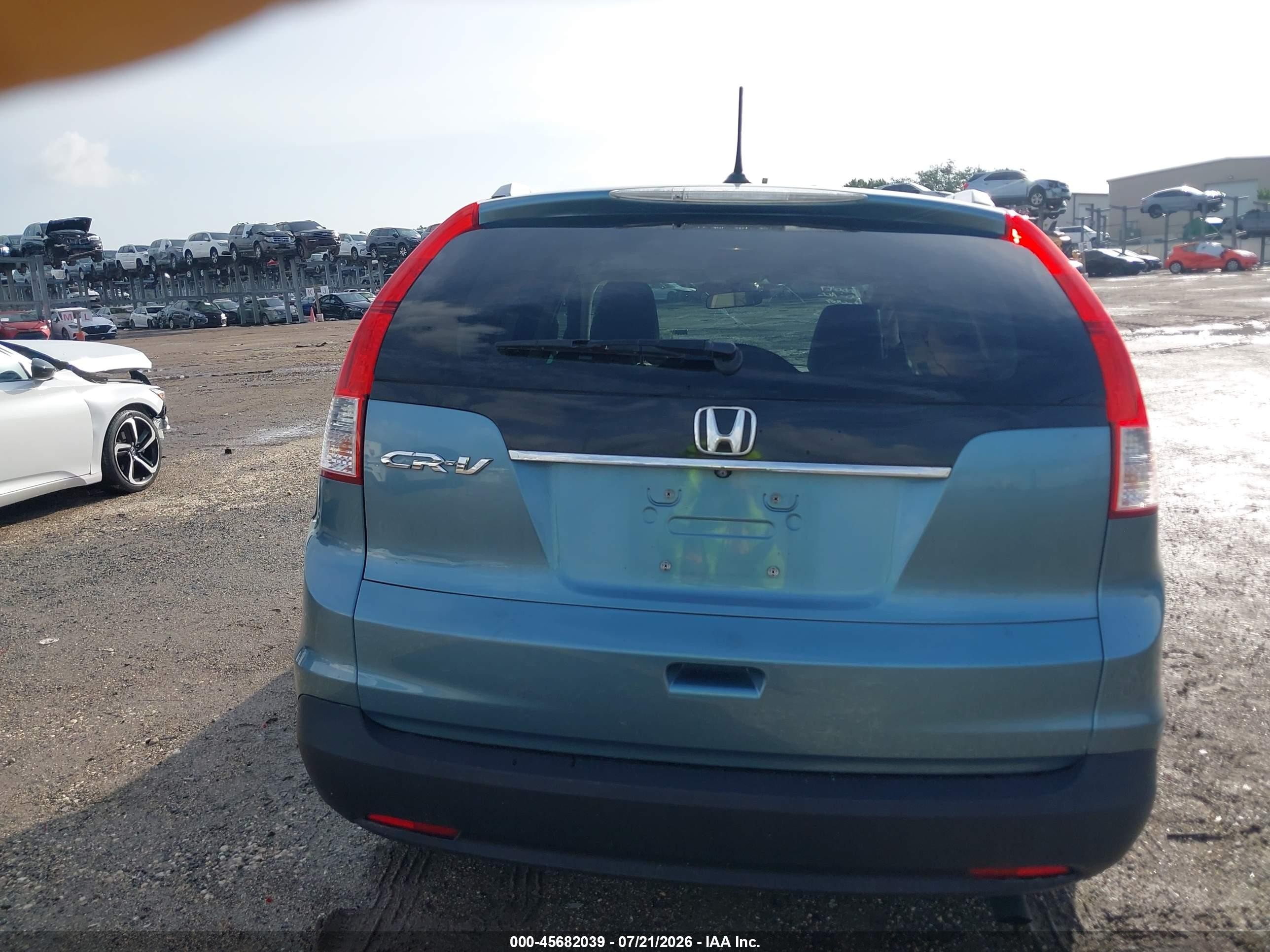 2013 Honda Cr-v Ex-l Light Blue vin: 5J6RM3H73DL034723
