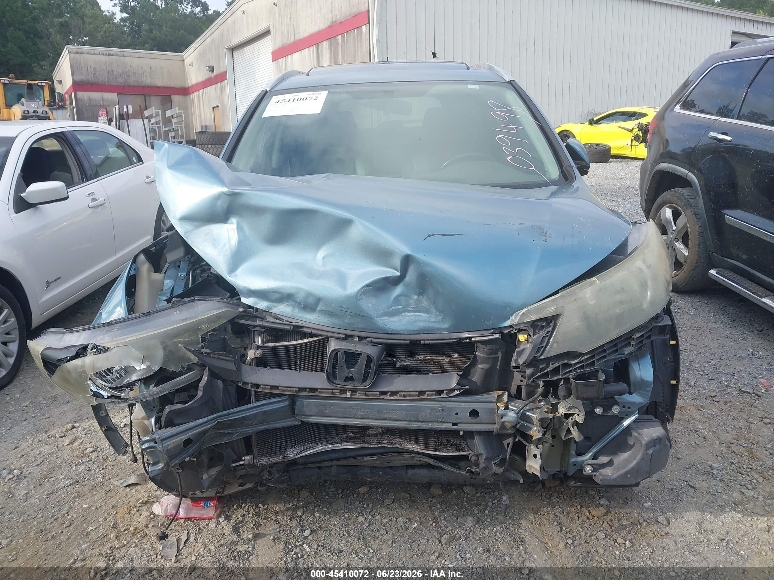 2013 Honda Cr-v Ex-l Blue vin: 5J6RM3H73DL039498