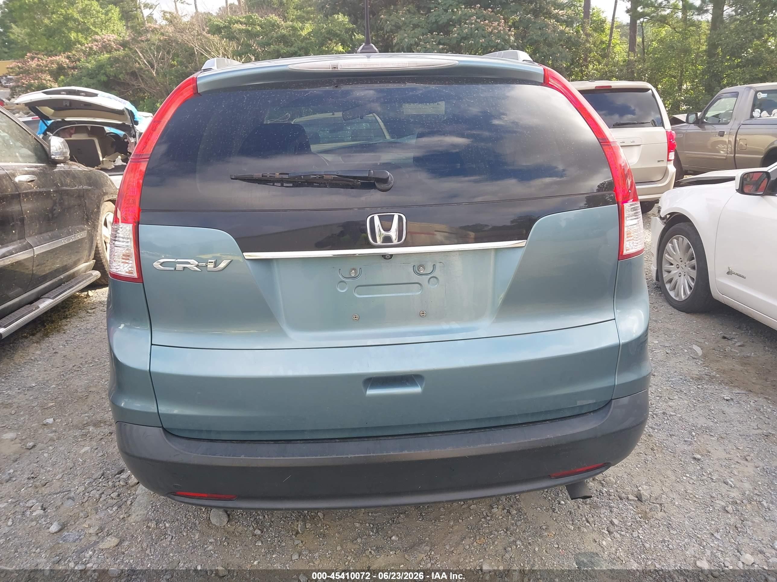 2013 Honda Cr-v Ex-l Blue vin: 5J6RM3H73DL039498