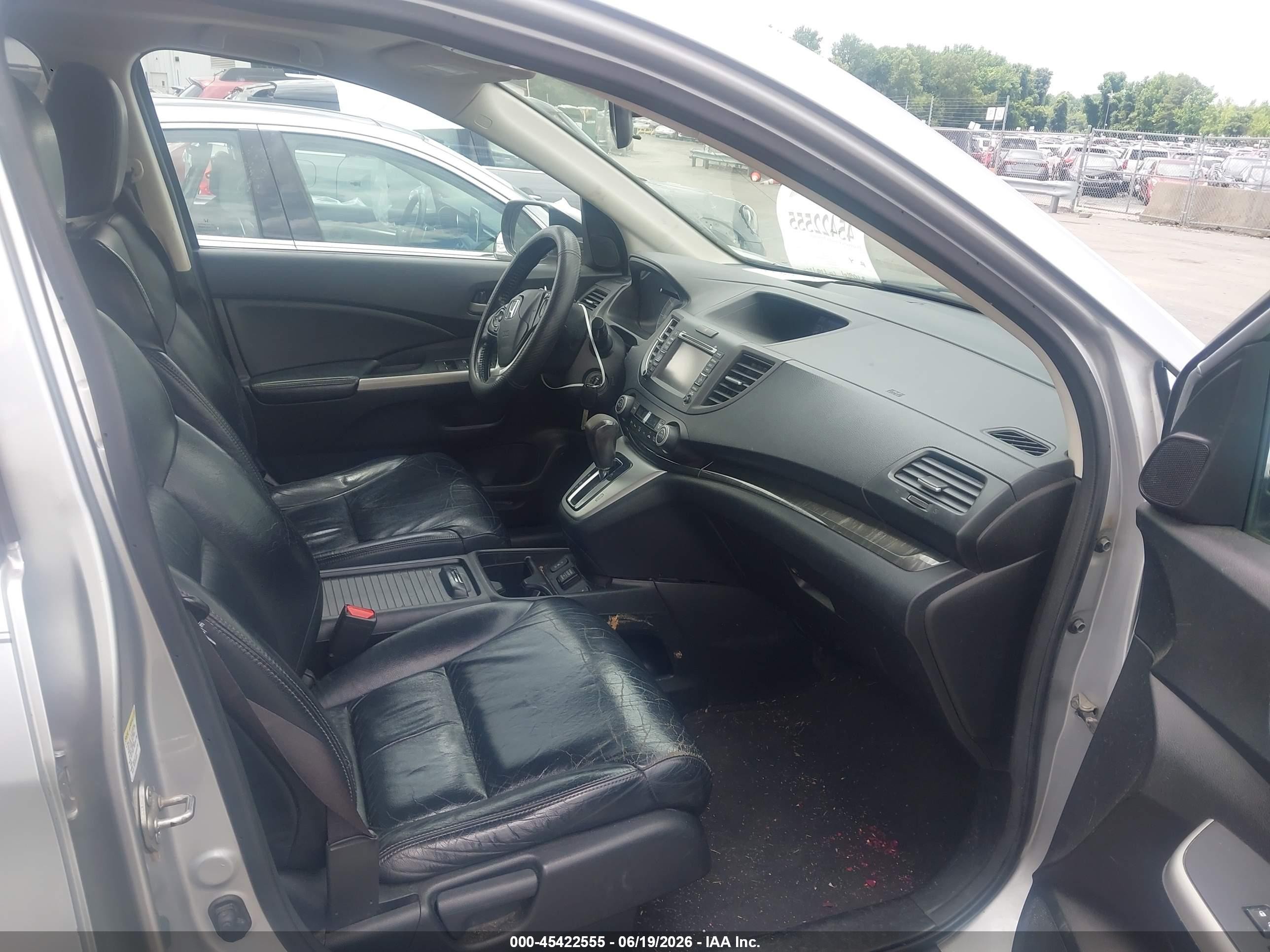 2013 Honda Cr-v Ex-l Silver vin: 5J6RM3H73DL040635