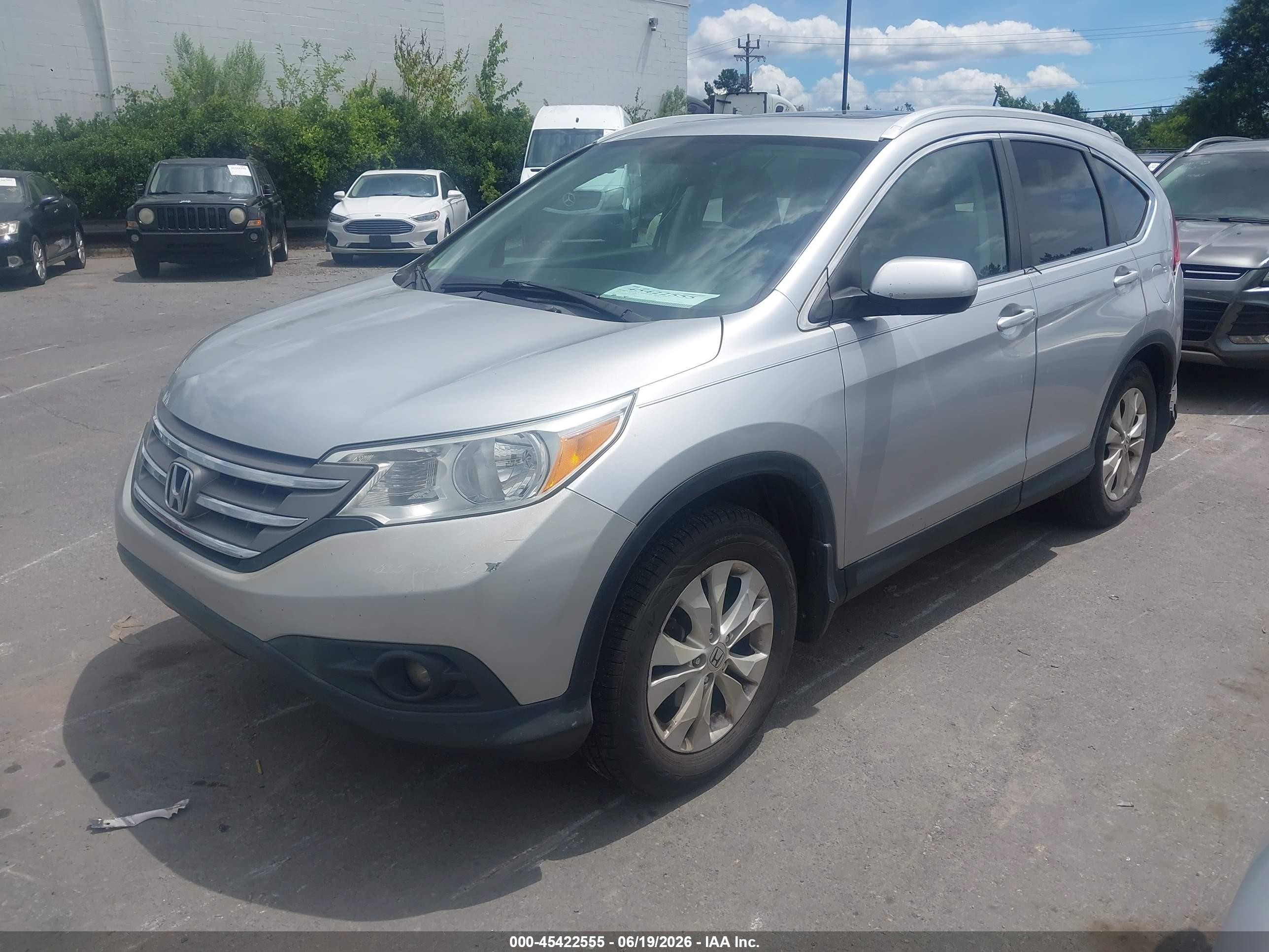 2013 Honda Cr-v Ex-l Silver vin: 5J6RM3H73DL040635