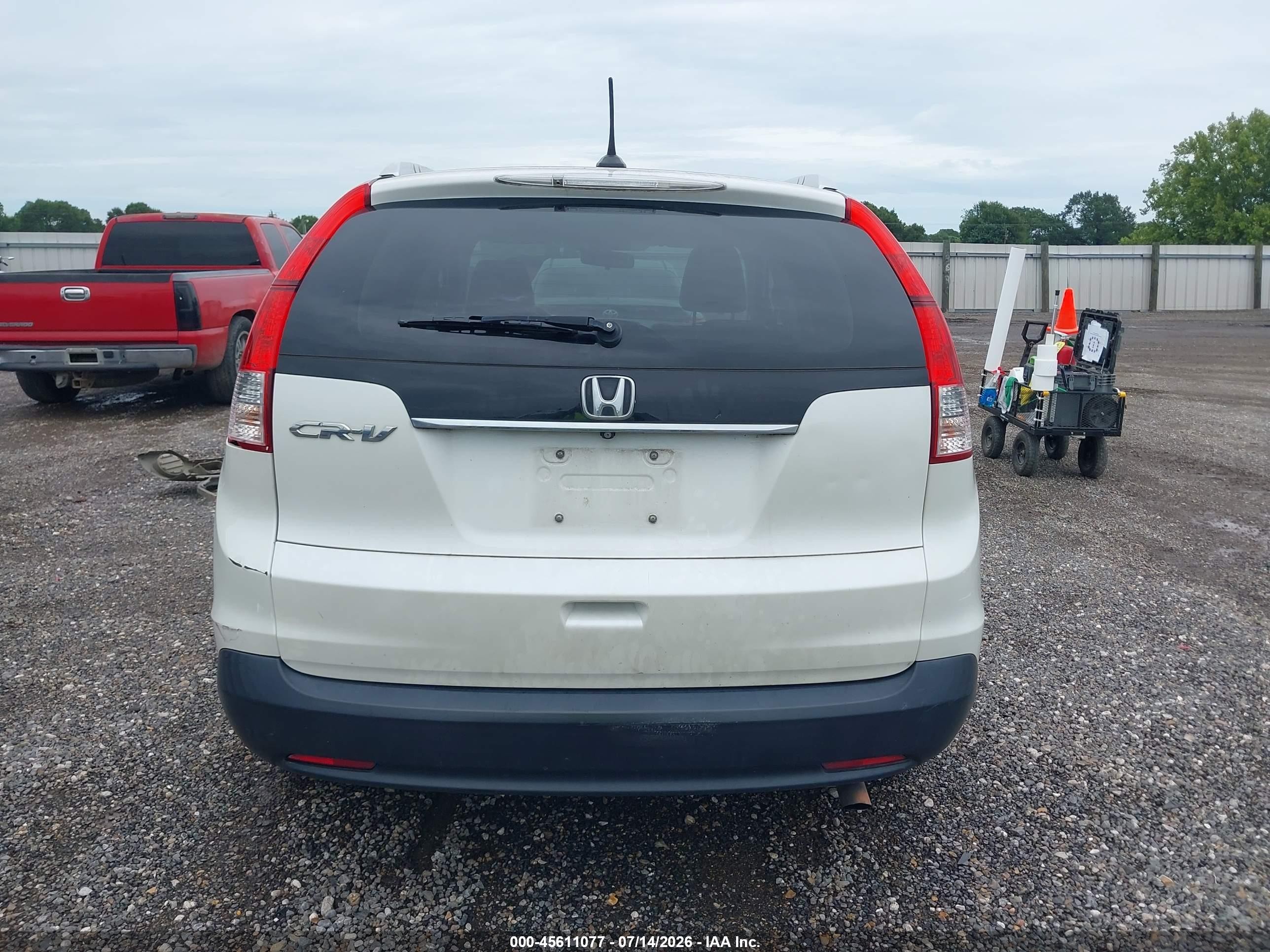 2013 Honda Cr-v Ex-l Белый vin: 5J6RM3H73DL047505