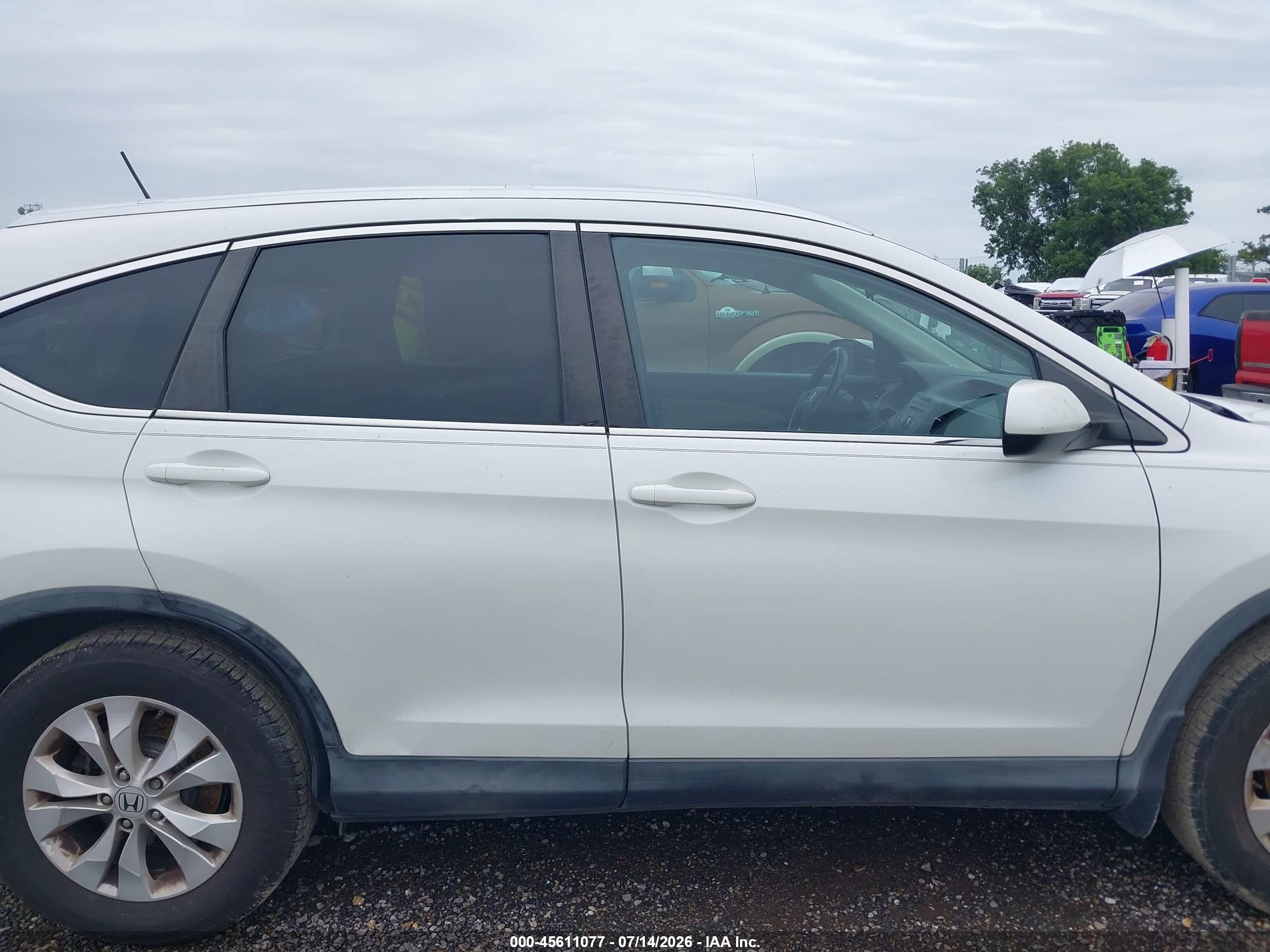 2013 Honda Cr-v Ex-l Белый vin: 5J6RM3H73DL047505