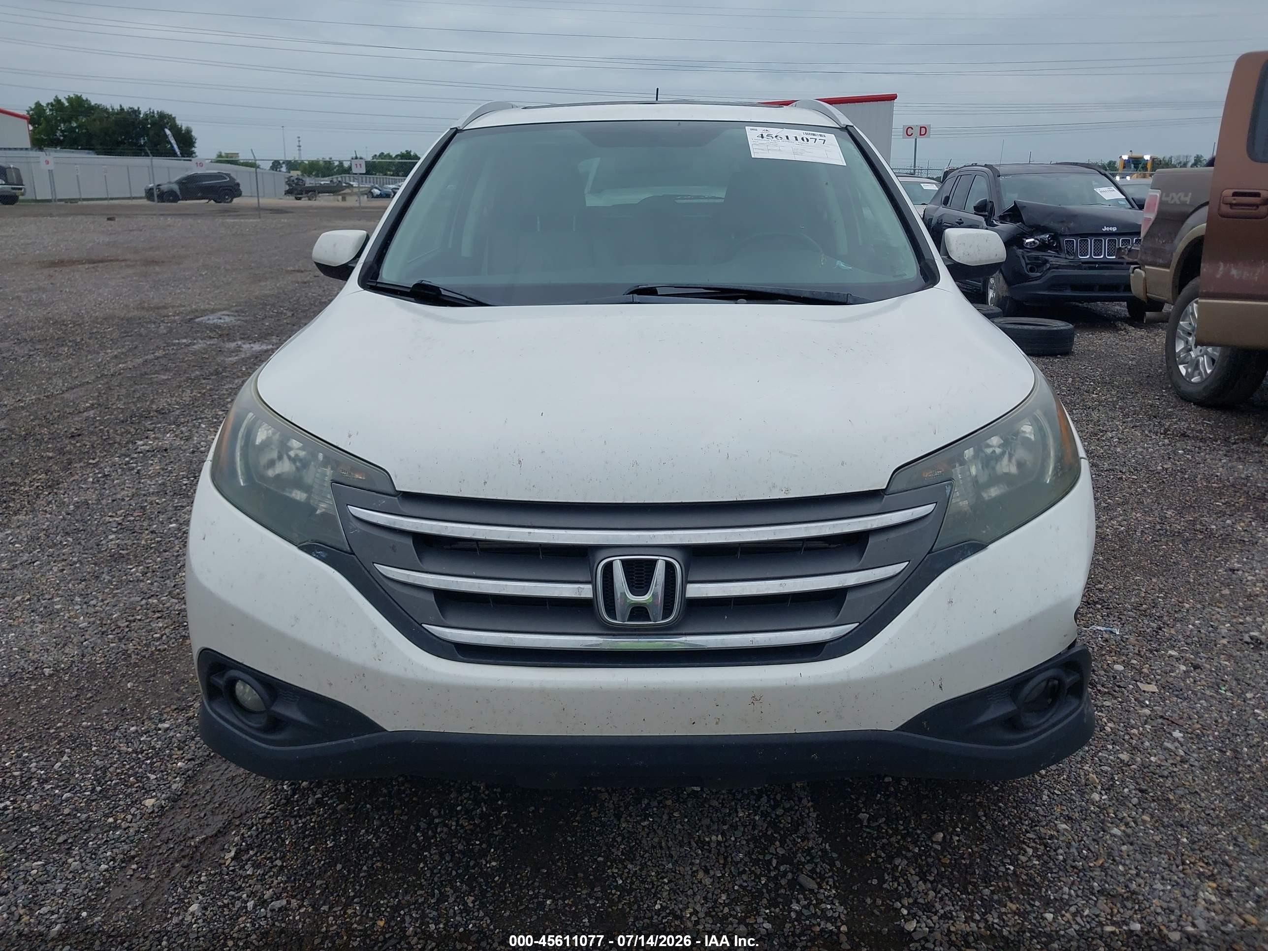2013 Honda Cr-v Ex-l Белый vin: 5J6RM3H73DL047505