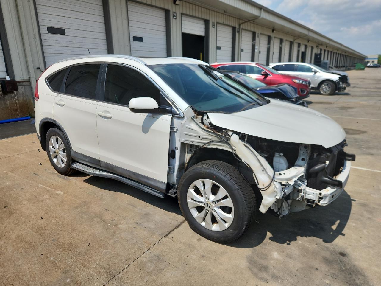 2014 Honda Cr-v Exl White vin: 5J6RM3H73EL005126