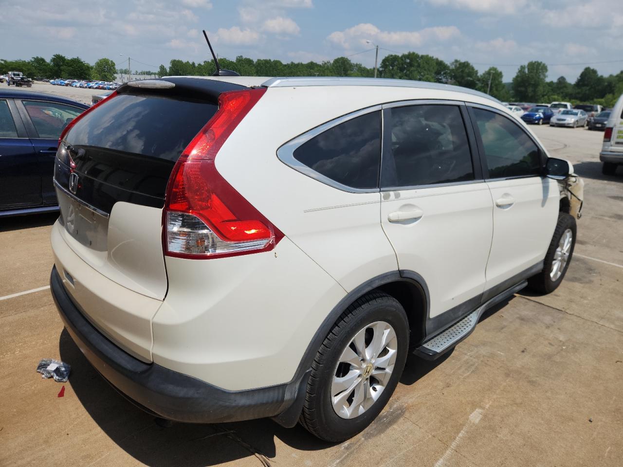 2014 Honda Cr-v Exl White vin: 5J6RM3H73EL005126
