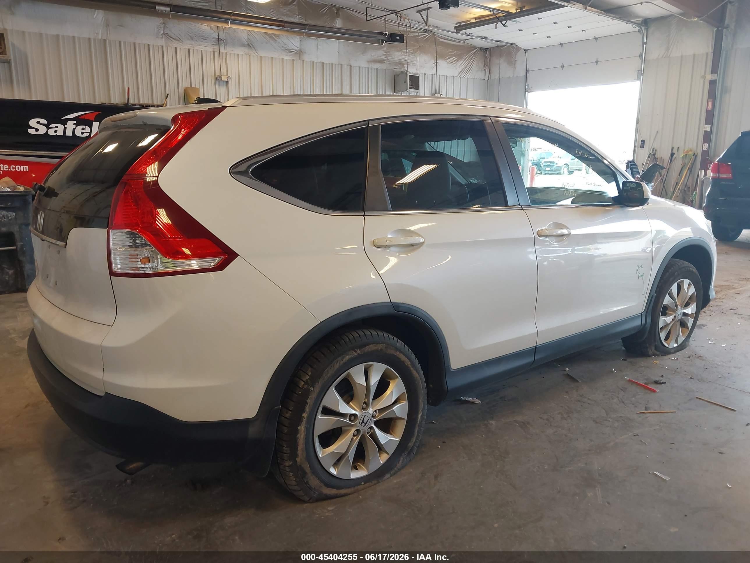 2014 Honda Cr-v Ex-l White vin: 5J6RM3H73EL006339