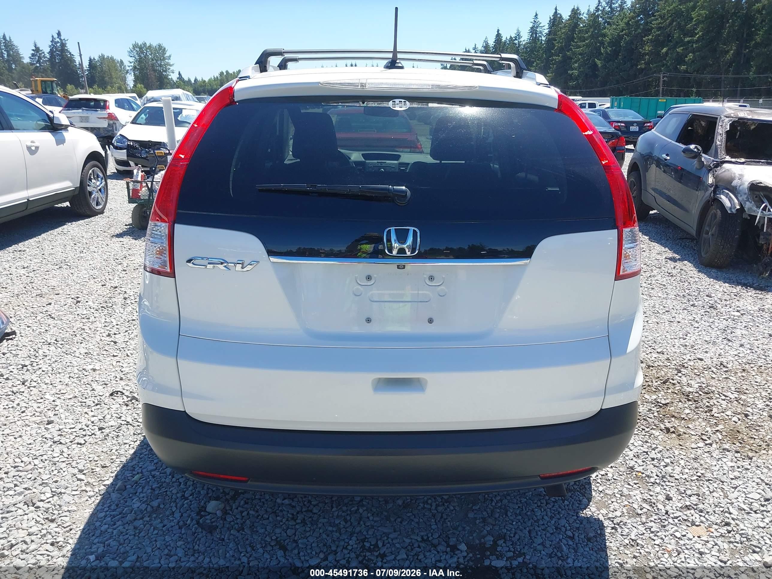 2014 Honda Cr-v Ex-l White vin: 5J6RM3H73EL013520