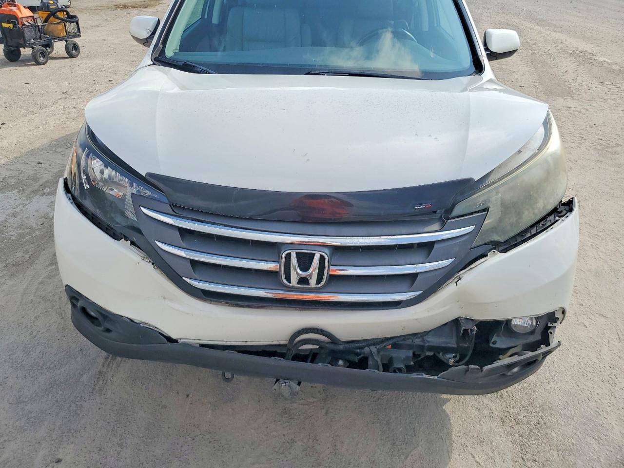 2014 Honda Cr-v Exl White vin: 5J6RM3H73EL019351