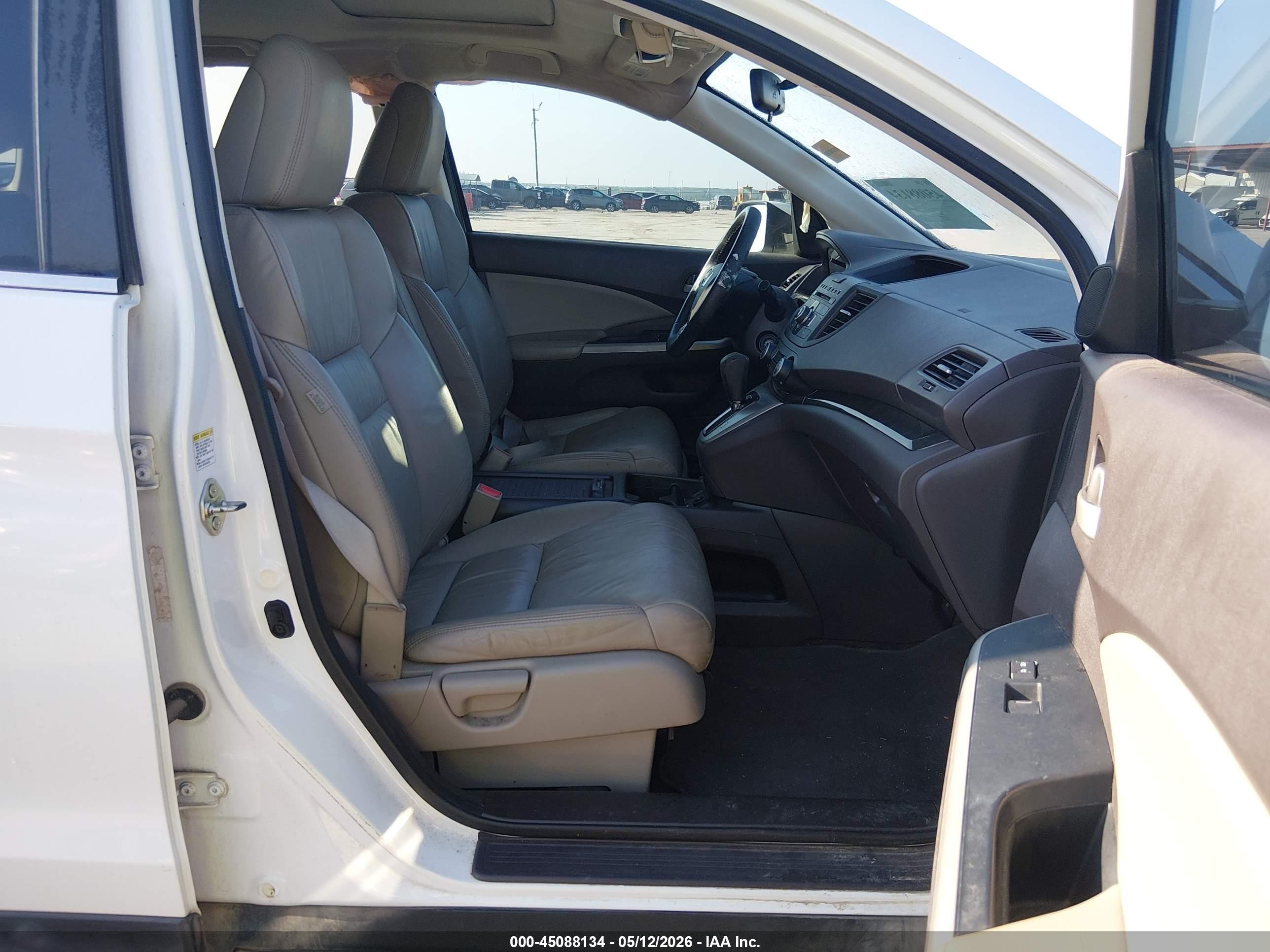2014 Honda Cr-v Ex-l White vin: 5J6RM3H73EL026137