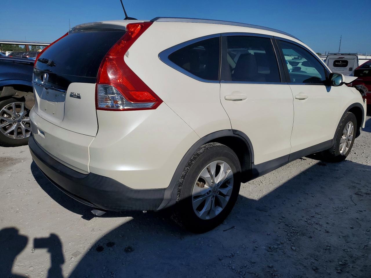 2012 Honda Cr-v Exl White vin: 5J6RM3H74CL042862